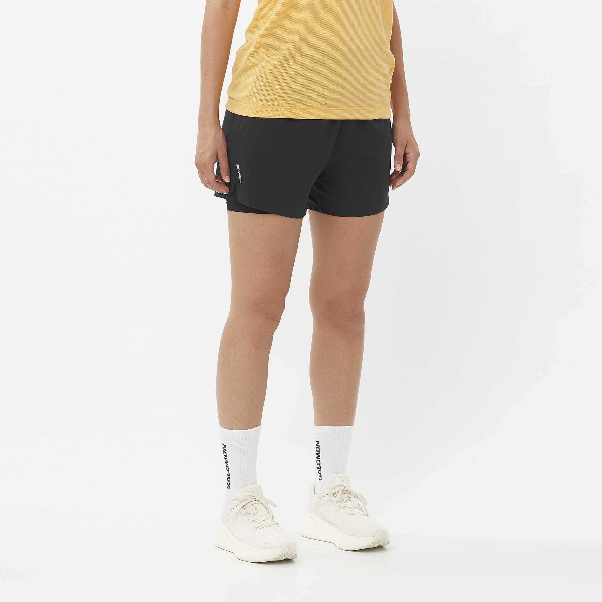 Salomon SHAKEout short sport 4 pouces 2-en-1 pour femme