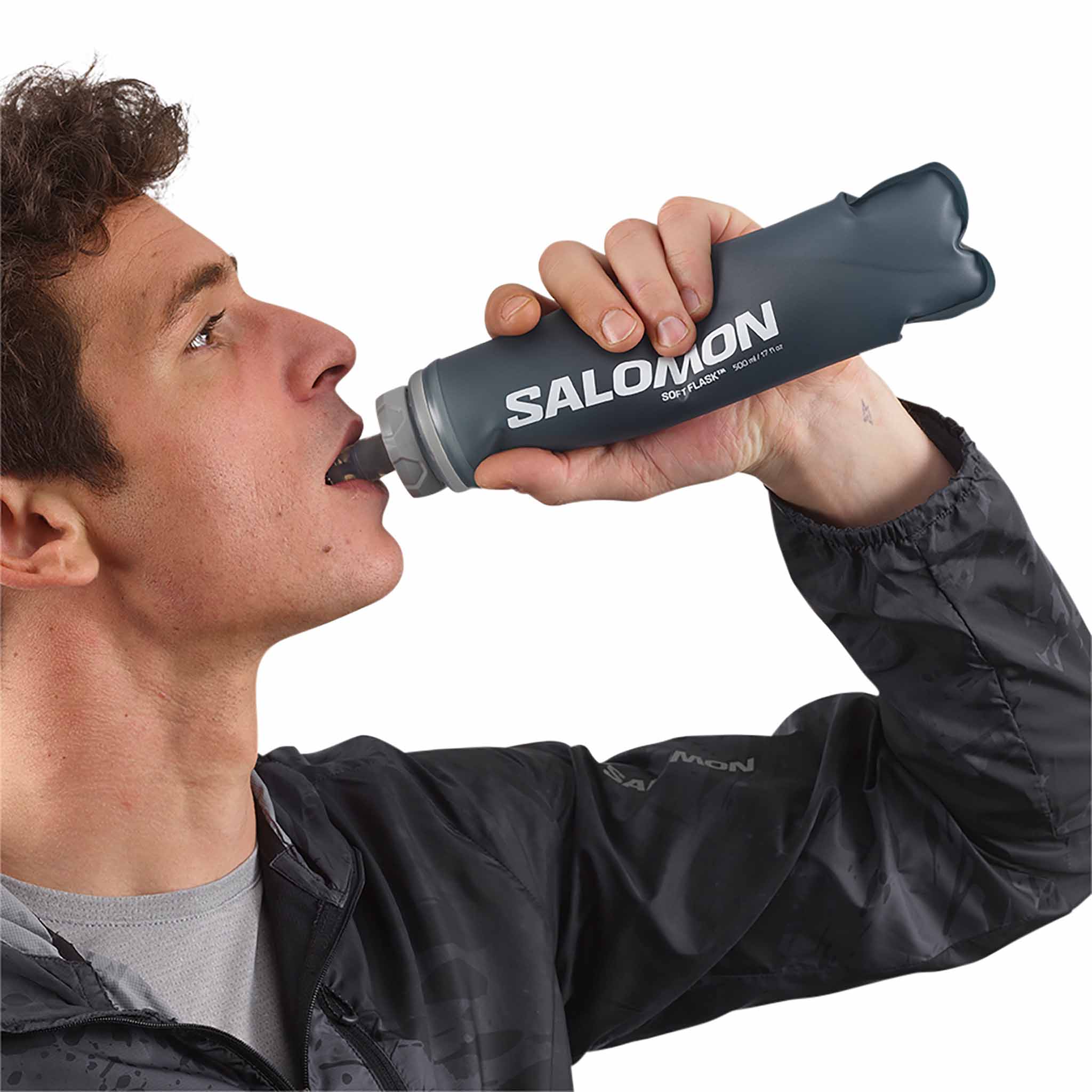 Salomon Soft Flask 500 ml / 17 oz 42 gourde souple - Slate Grey - Image 5
