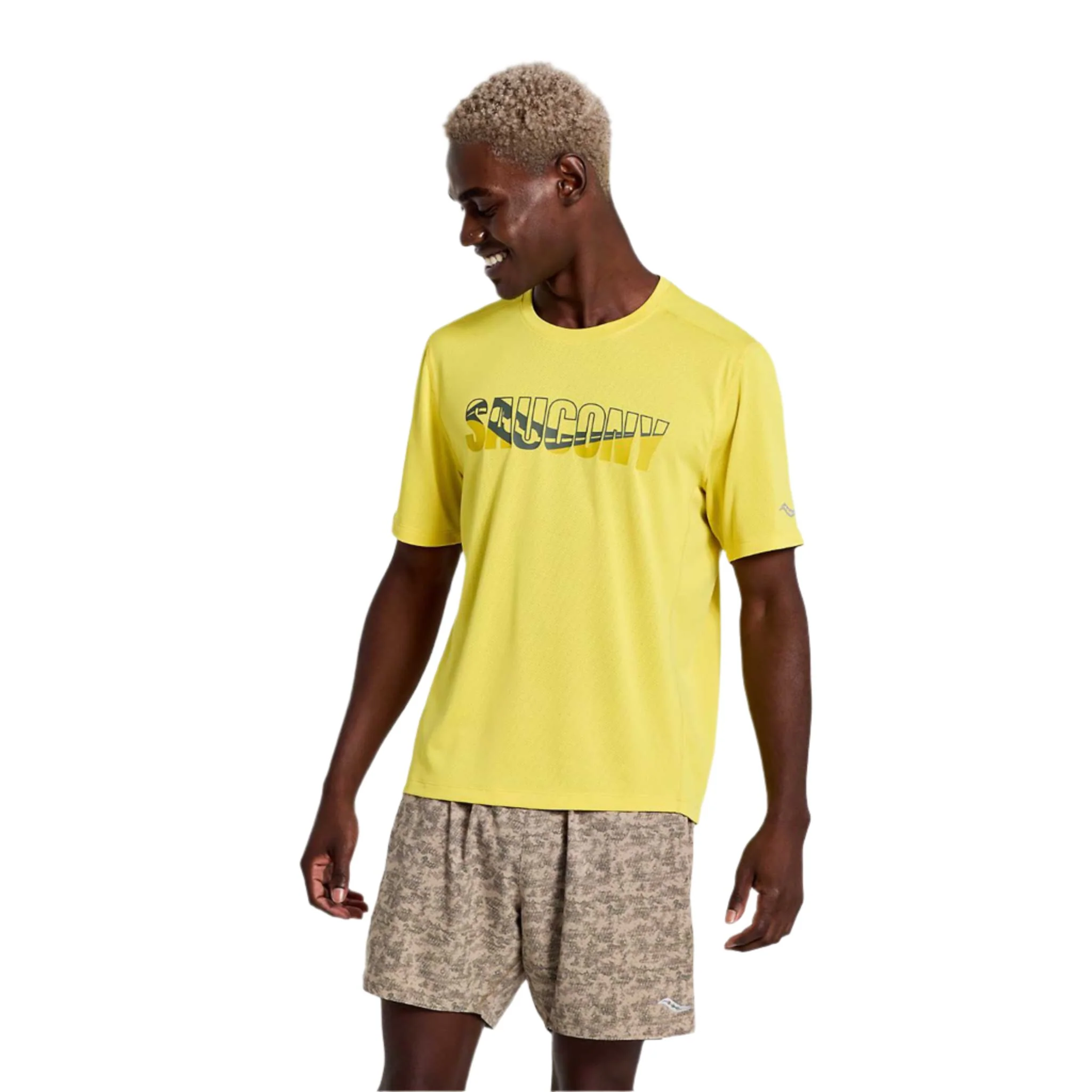 Saucony Stopwatch Graphic Short Sleeve t-shirt de course à pied homme