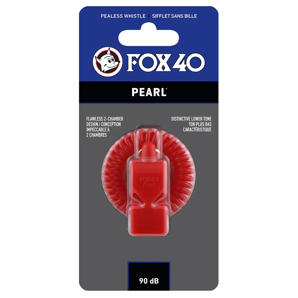 Sifflet d'arbitre avec attache Flex-Coil Fox 40 Pearl Safety - Image 3