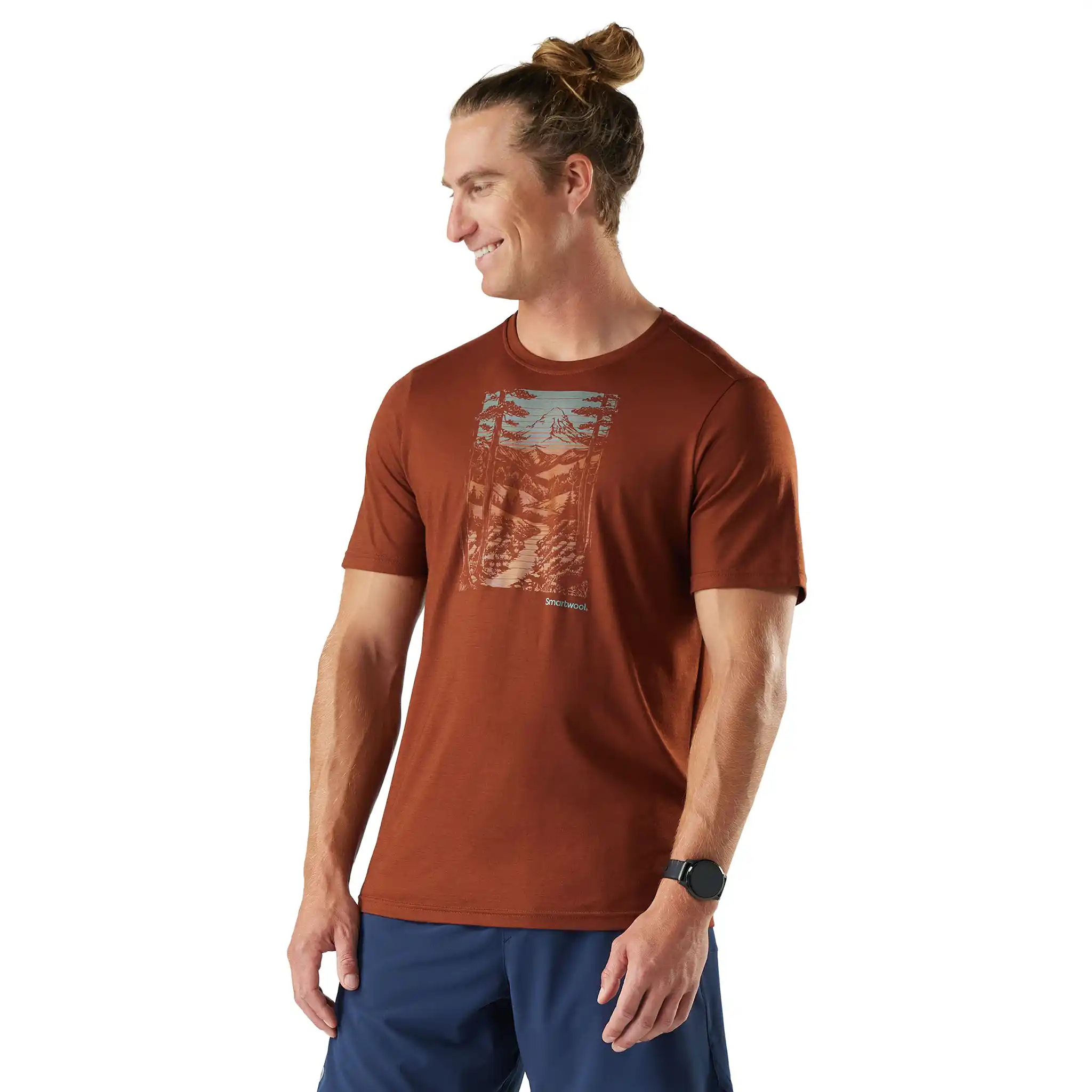 Smartwool T-shirt imprimé Winding Trail Active pour homme - Image 2