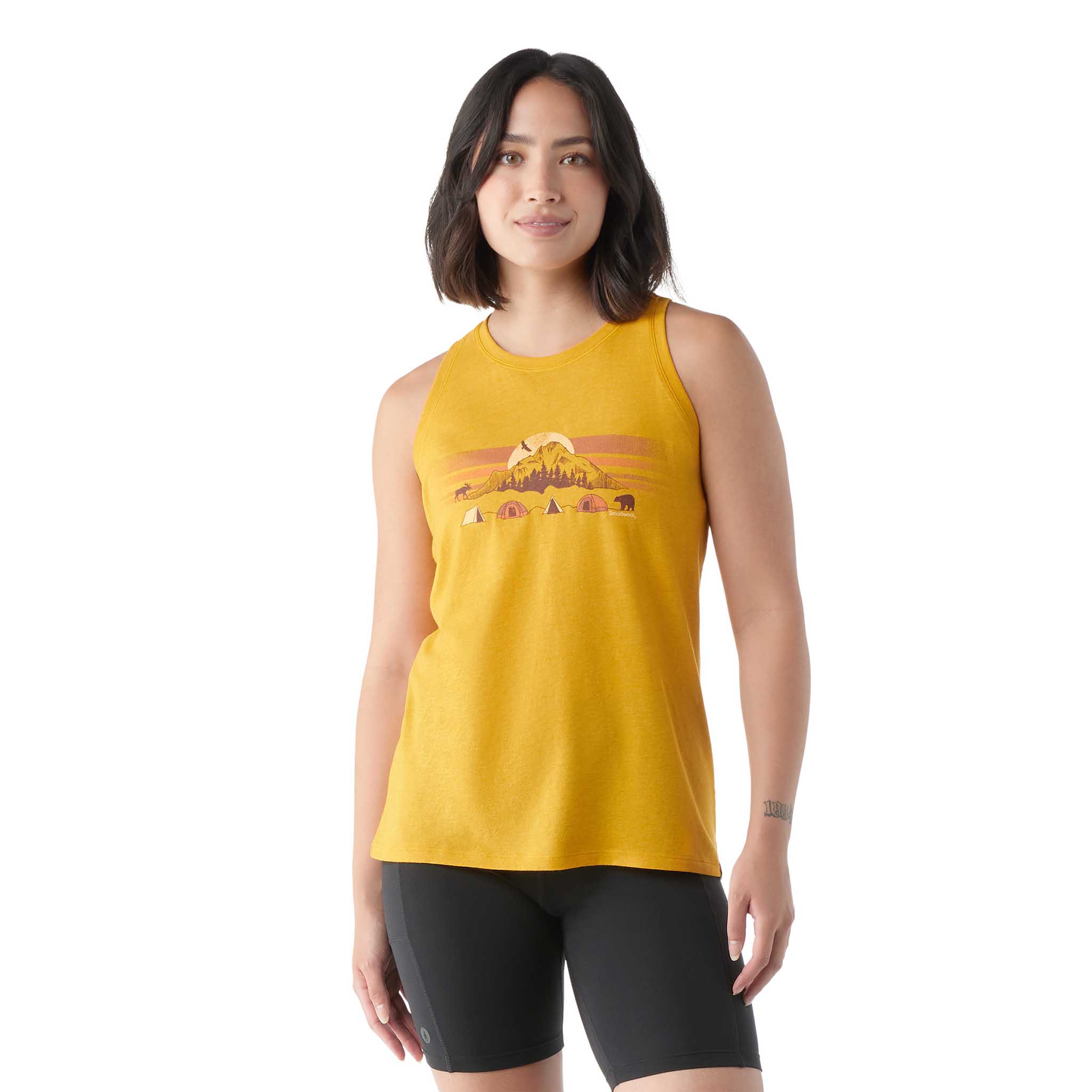 Smartwool camisole imprimée Mountain Moon à col près du cou pour femme - Image 2