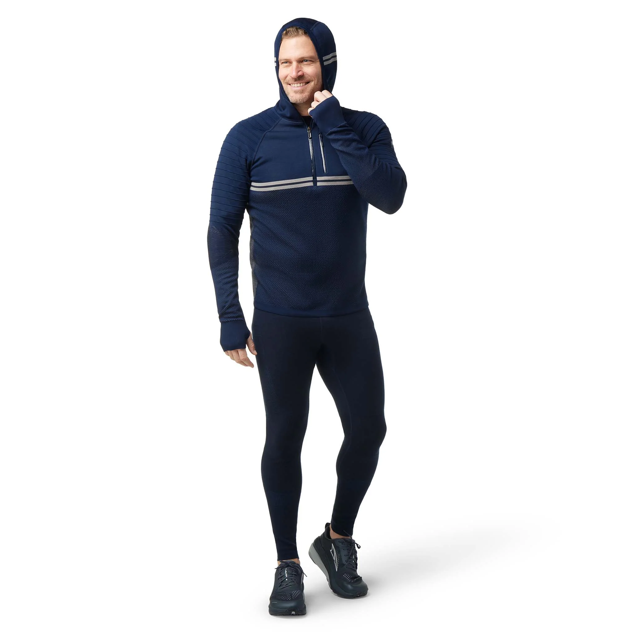 Smartwool Chandail à capuche et demi-zip Intraknit Merino Tech homme - Image 2