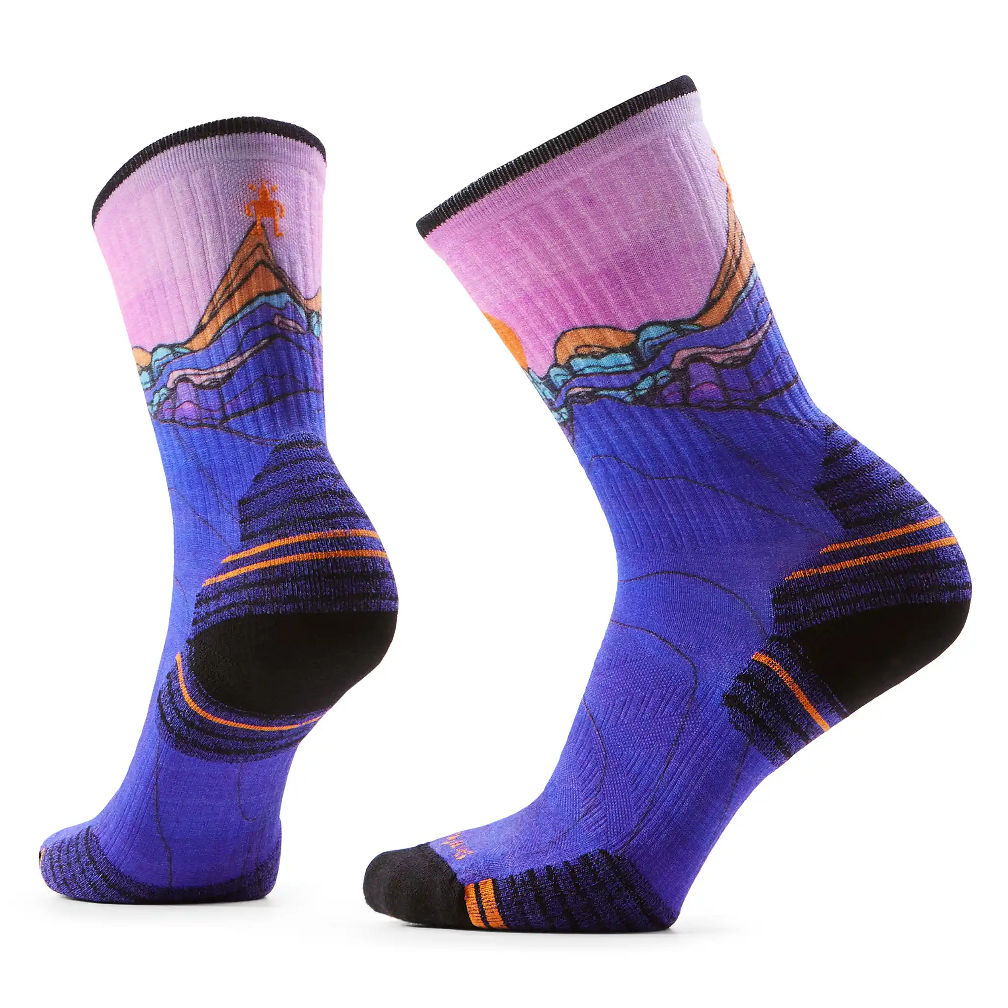 Smartwool chaussette de randonnée imprimée Mountain Sunrise pour femme