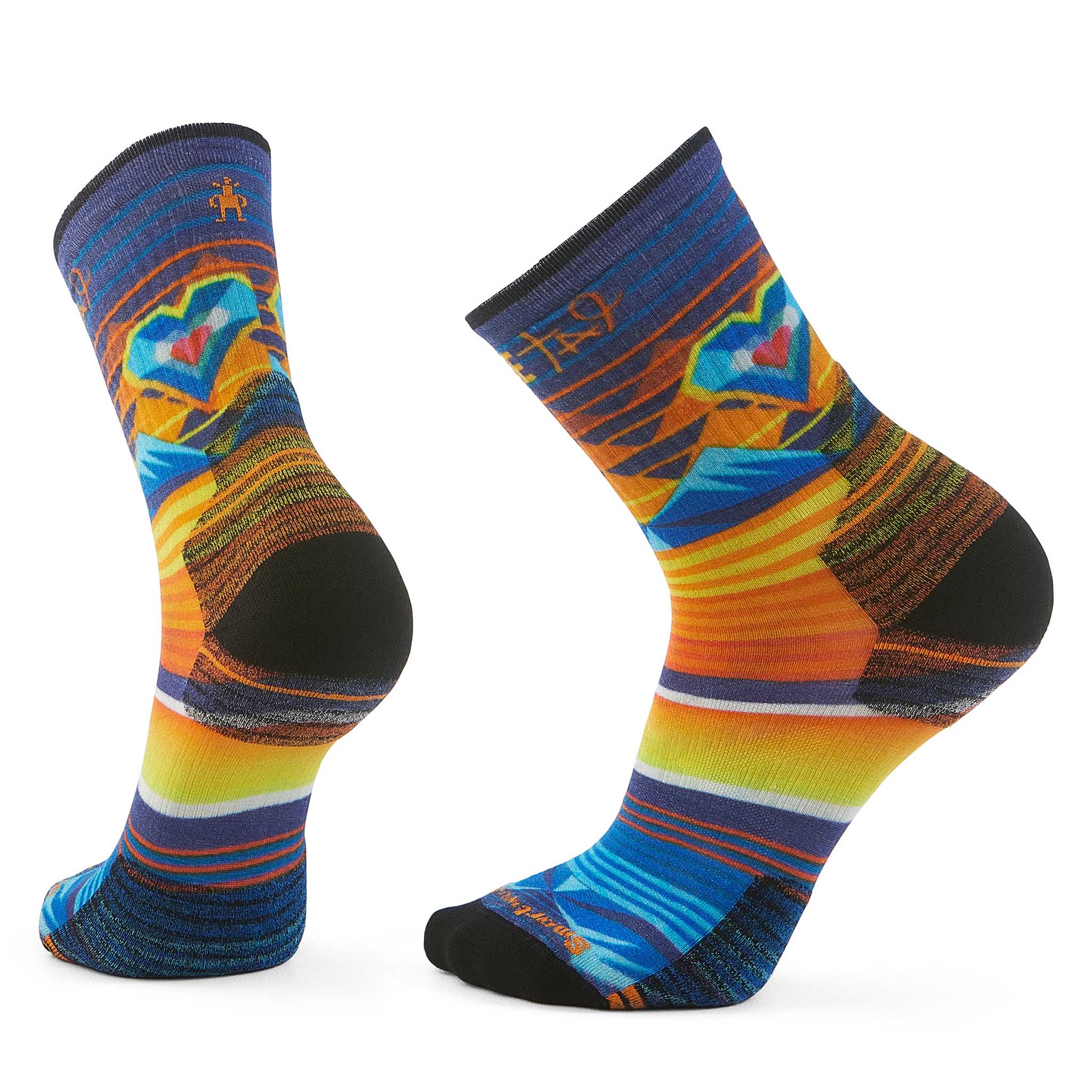 Smartwool chaussette de randonnée imprimée Open Hearts pour homme