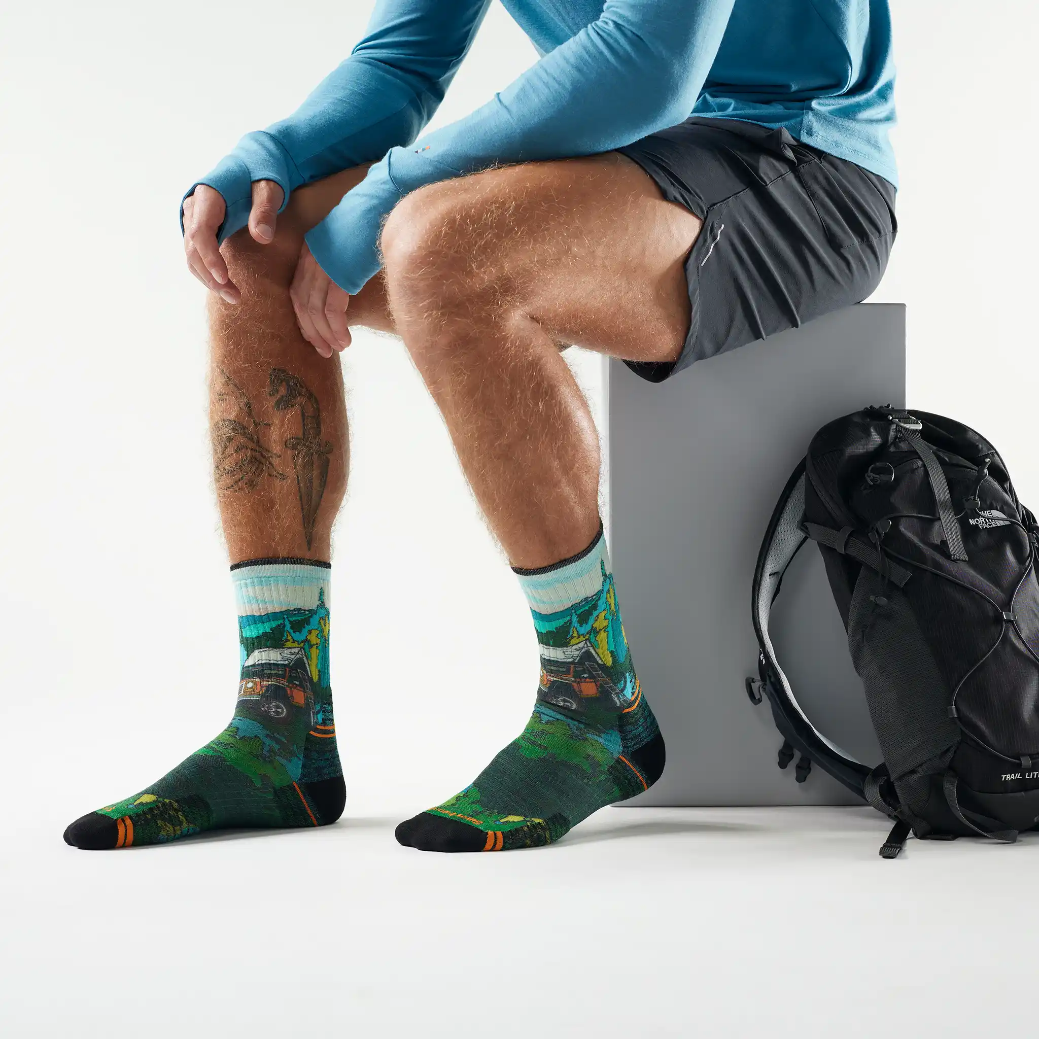 Smartwool chaussette de randonnée imprimée Trail Trekker - Image 2