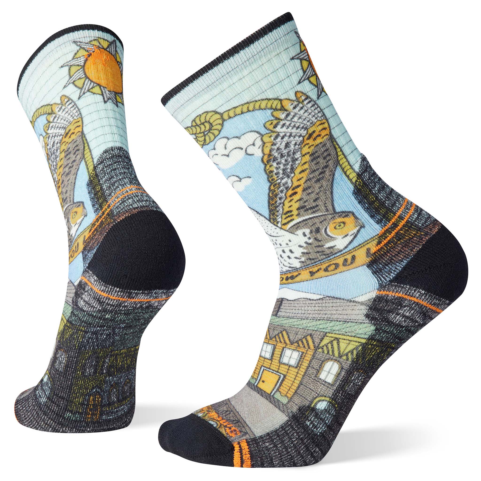 Smartwool Hike Light Cushion chaussettes imprimées homme