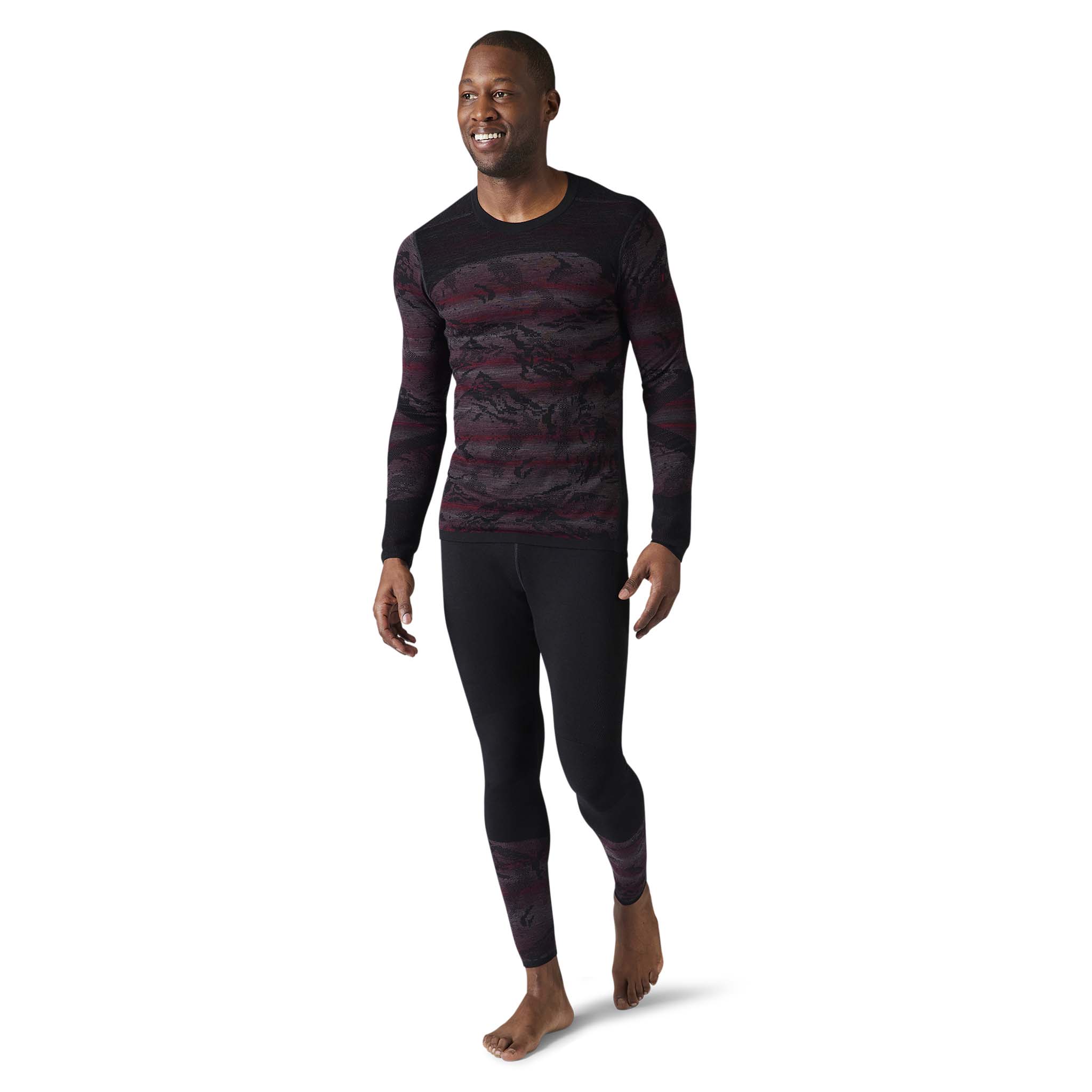 Smartwool Intraknit Merino 200 Baselayer Pattern Crew couche de base à manches longues homme - Image 2