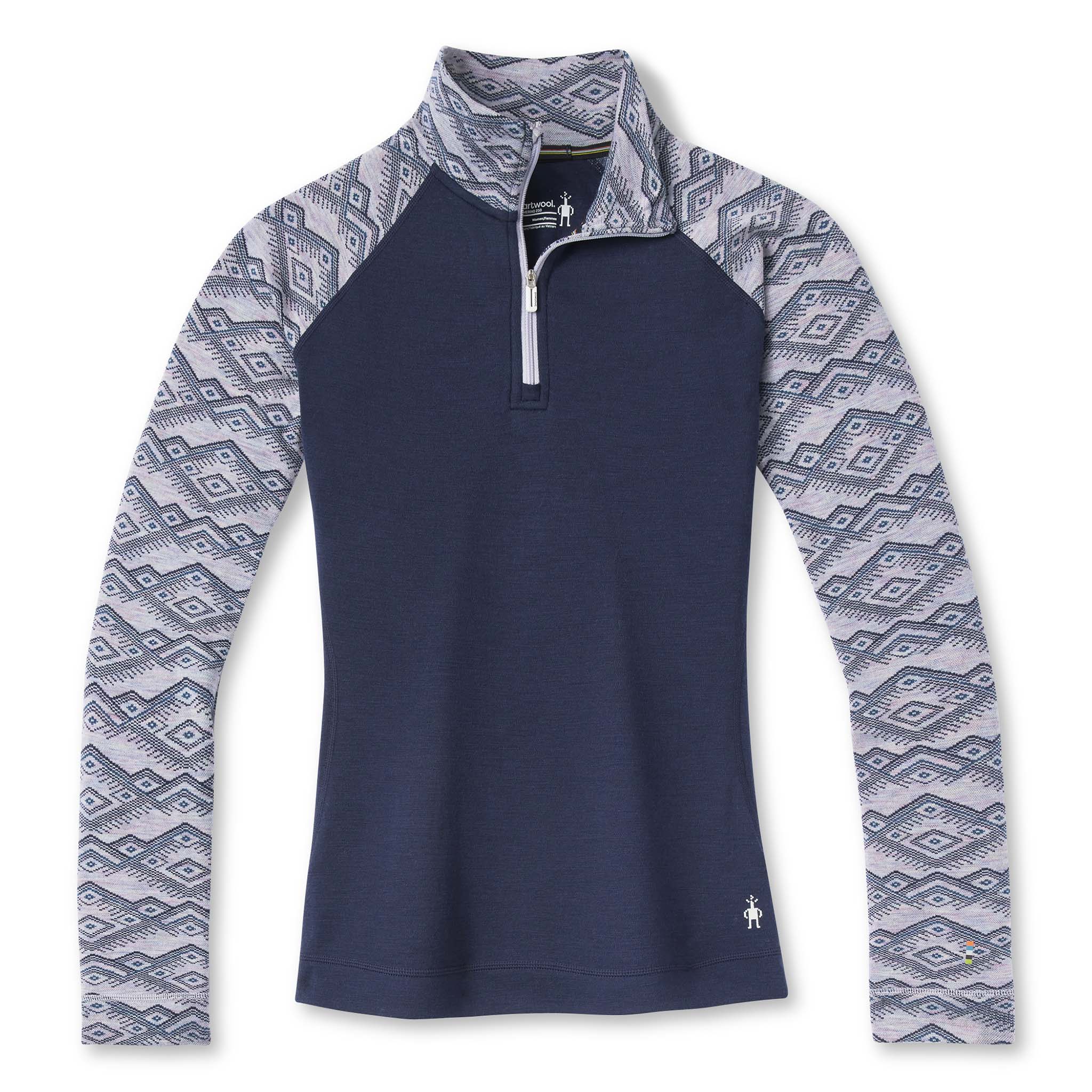Smartwool Merino 250 baselayer 1/4 zip à motif pour femme - Image 2