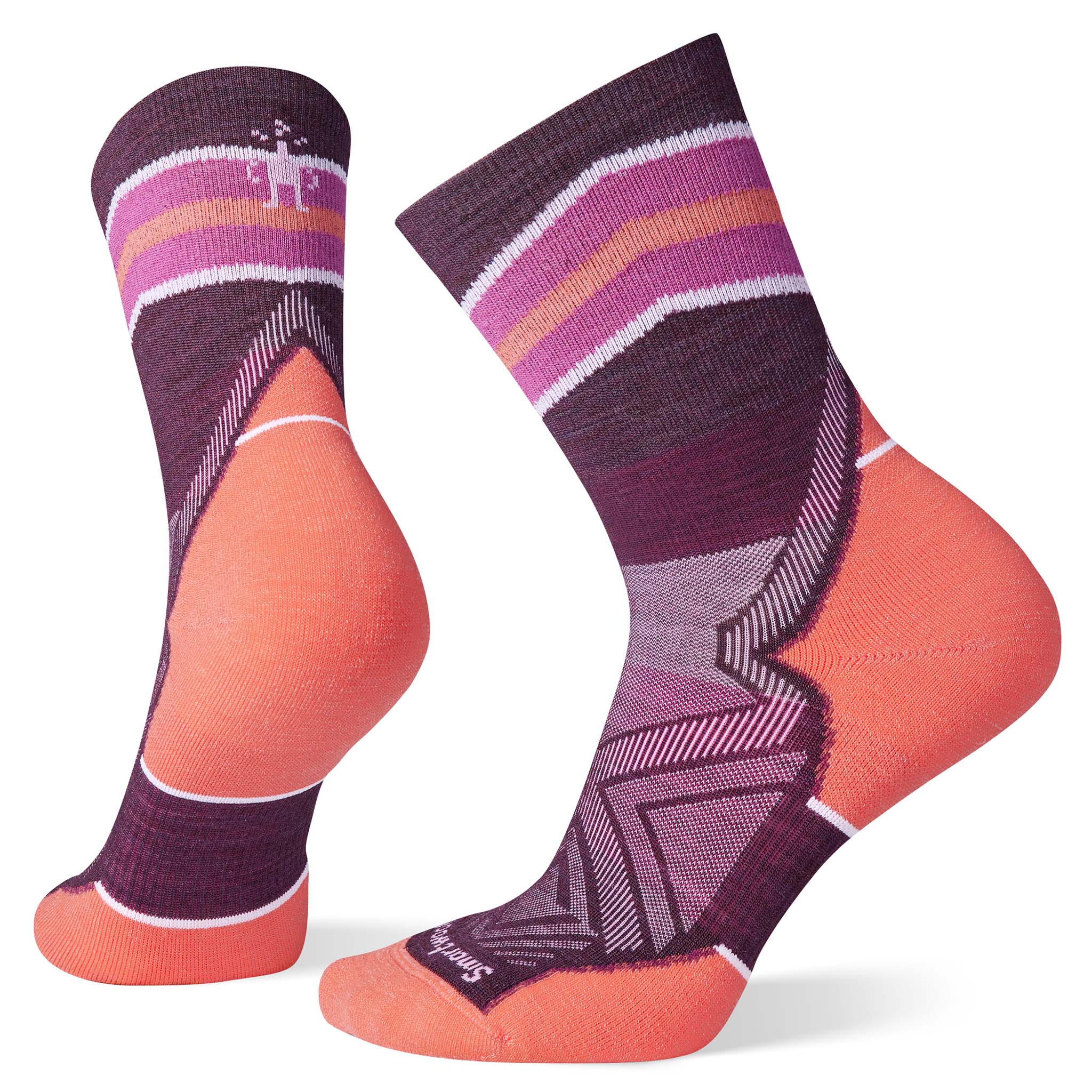 Smartwool Run Targeted Cushion bas mi-mollet de course femme