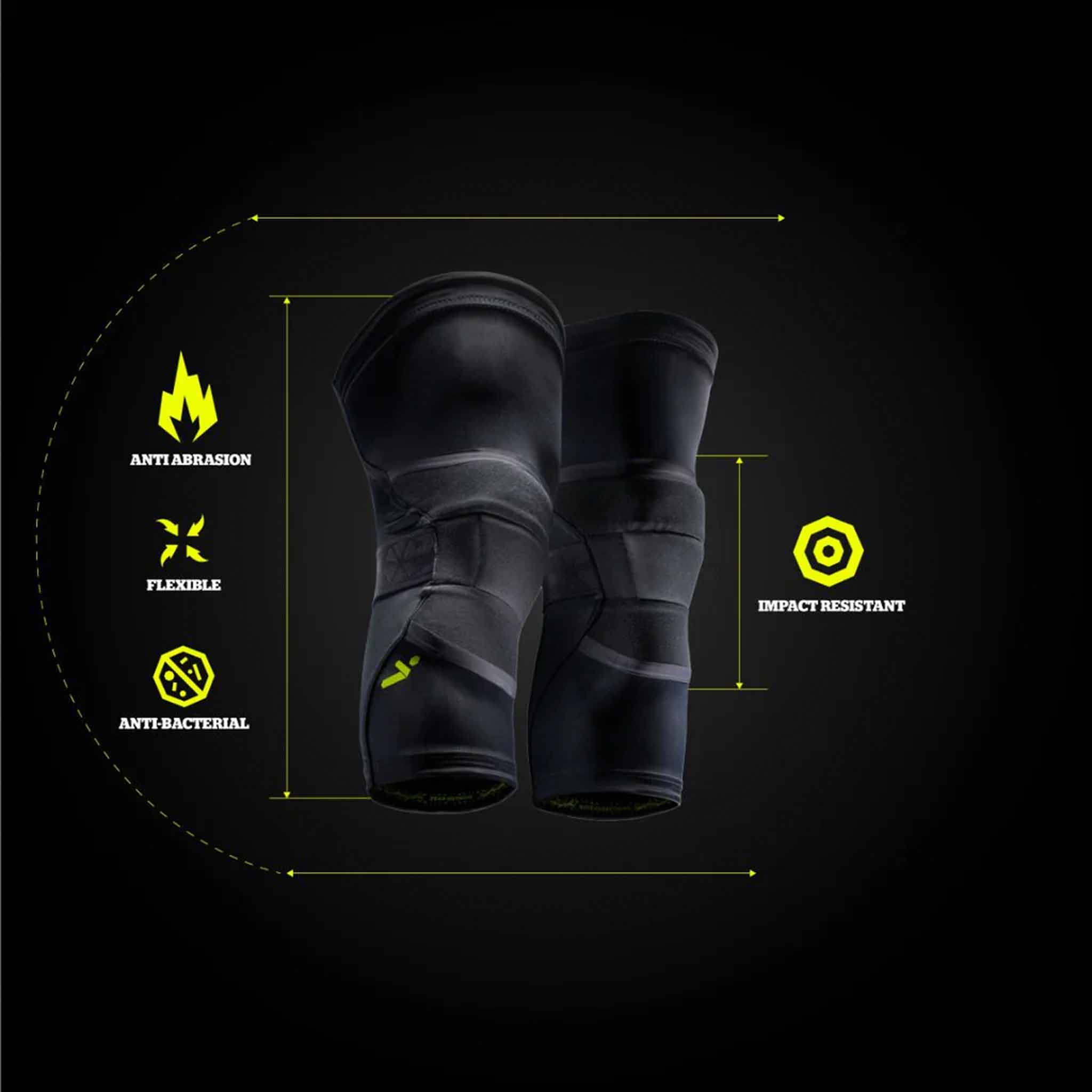 Storelli BodyShield Knee Guards genouillères de gardien de but de soccer - Image 2