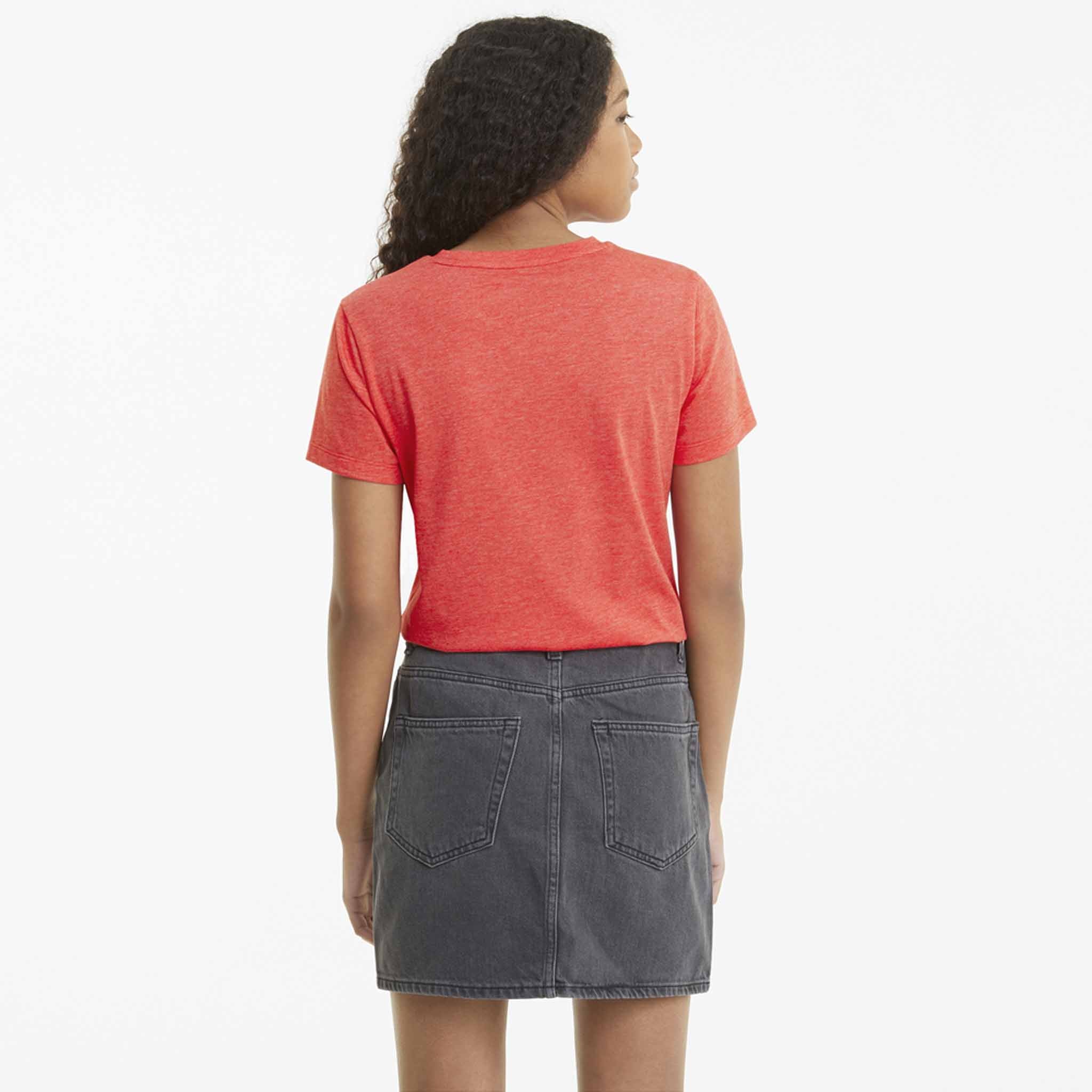 T-shirt Puma Essential chiné a manches courtes pour femme - Image 4