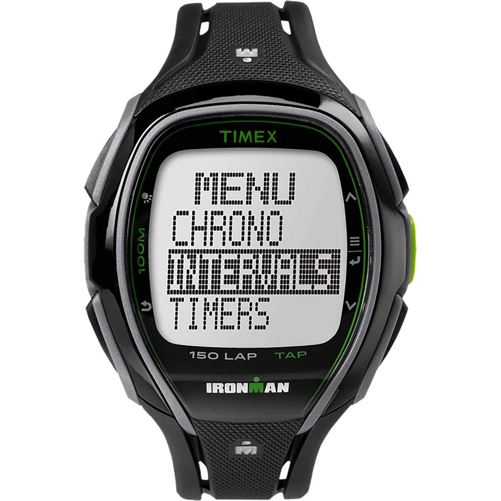 Timex Ironman Sleek 150 montre sport noire et verte