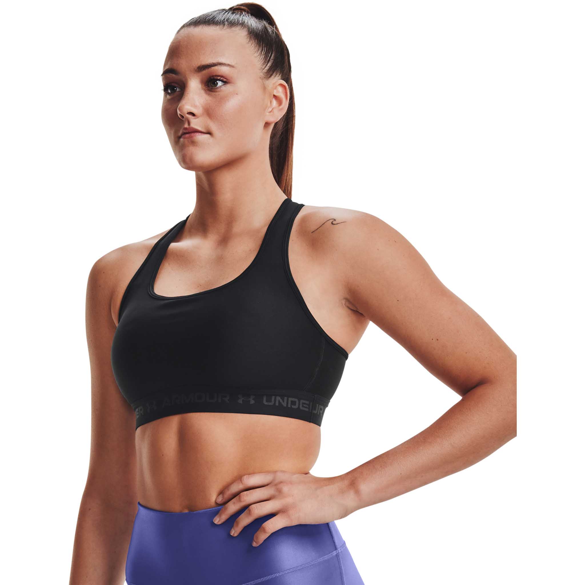 UA Crossback Mid – Soutien-gorge sport croisé dans le dos pour femmes