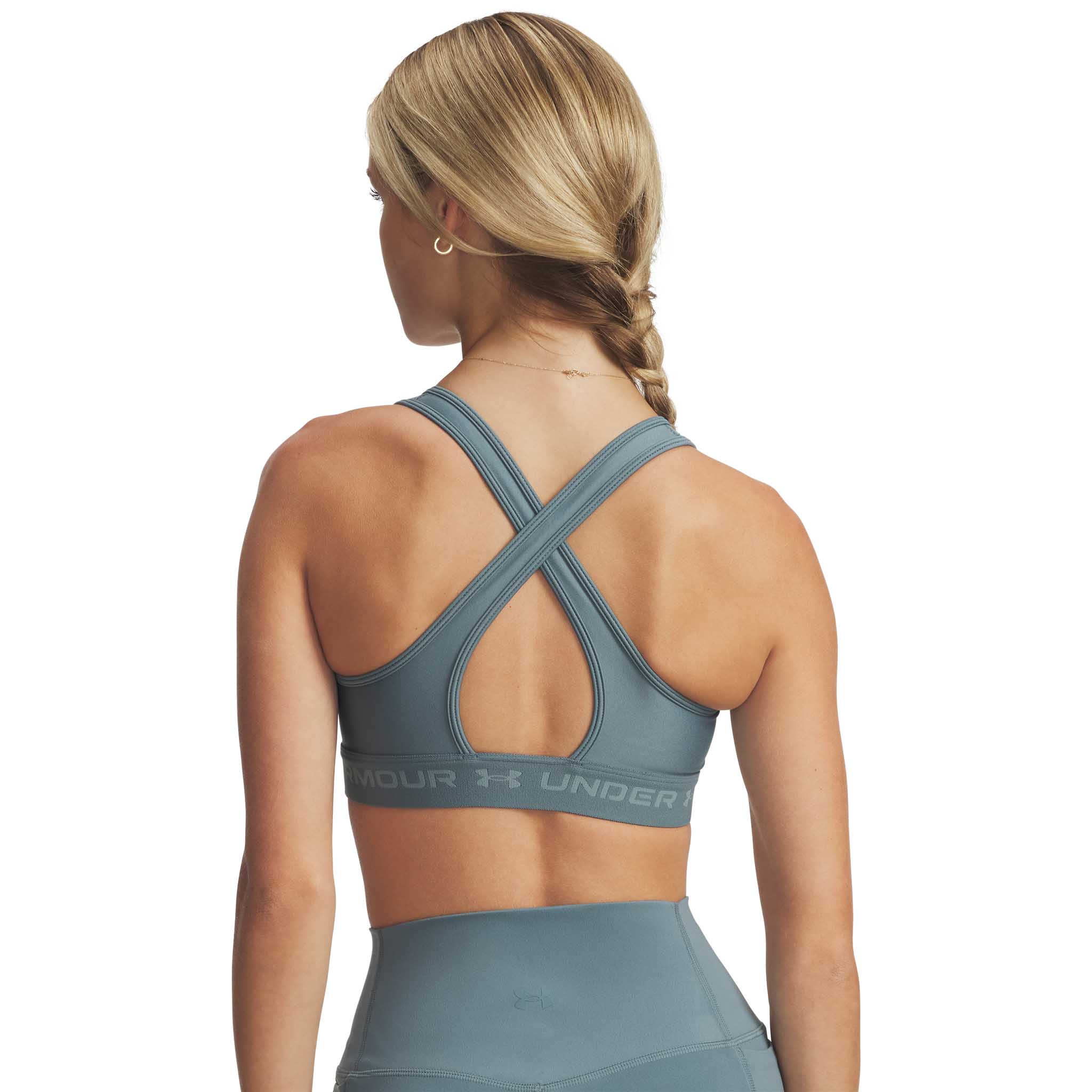 UA Crossback Mid – Soutien-gorge sport croisé dans le dos pour femmes - Image 12