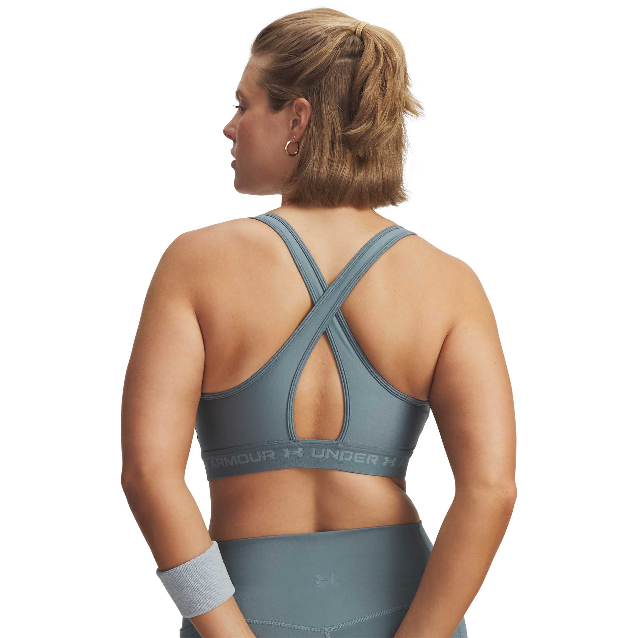 UA Crossback Mid – Soutien-gorge sport croisé dans le dos pour femmes - Image 18