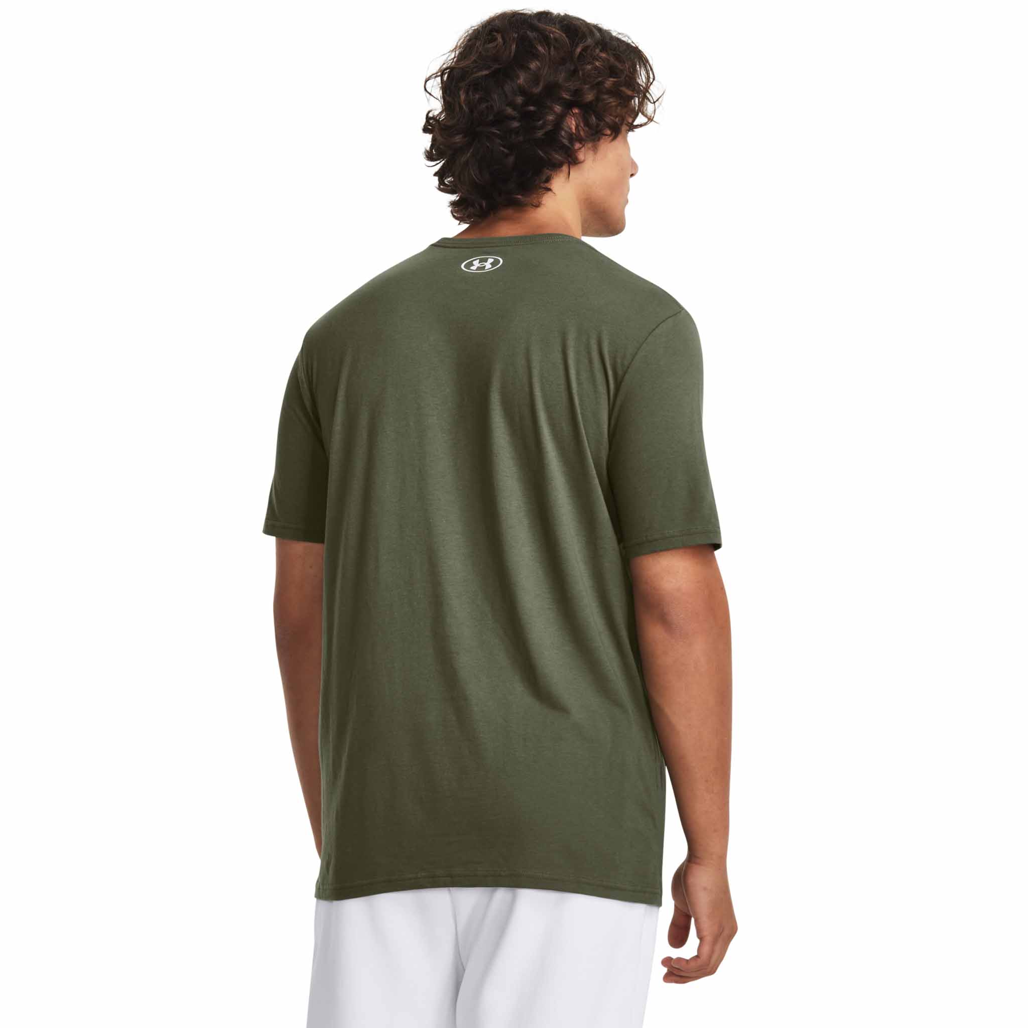 UA Camo t-shirt à rayures sur la poitrine pour homme - Image 4