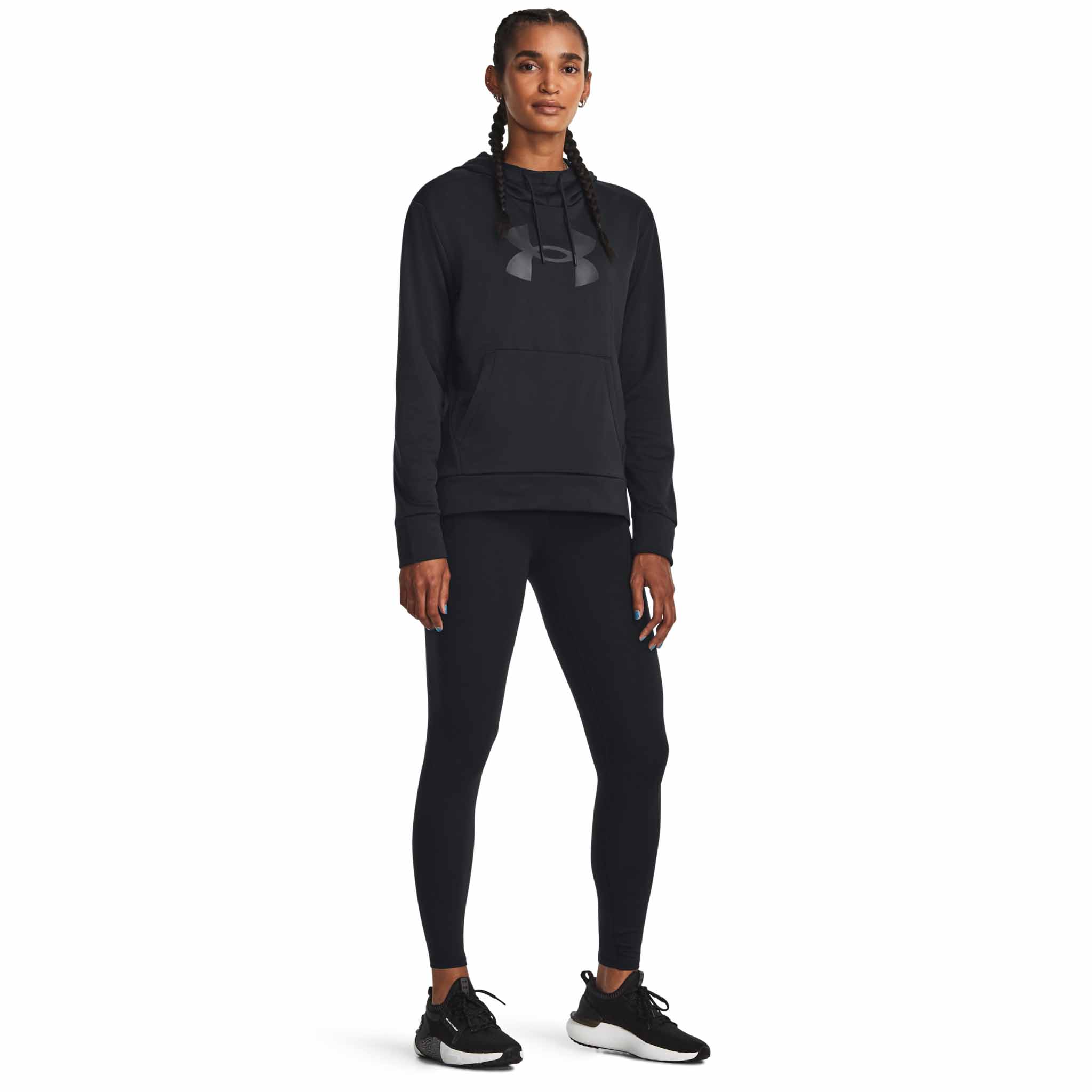 UA Armour Fleece Big Logo Hoodie chandail en molleton à capuche femme - Image 11