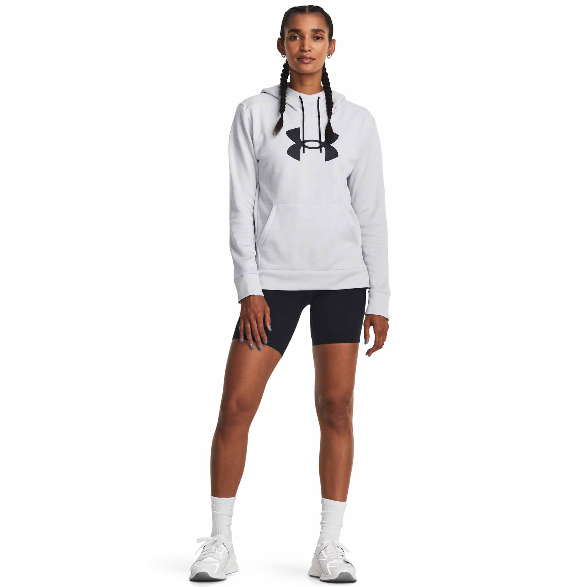UA Armour Fleece Big Logo Hoodie chandail en molleton à capuche femme - Image 5