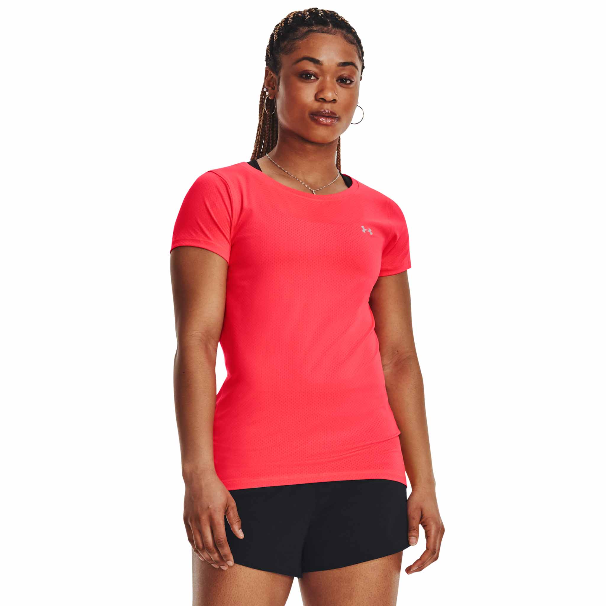 UA HeatGear® Armour – Haut à manches courtes pour femme