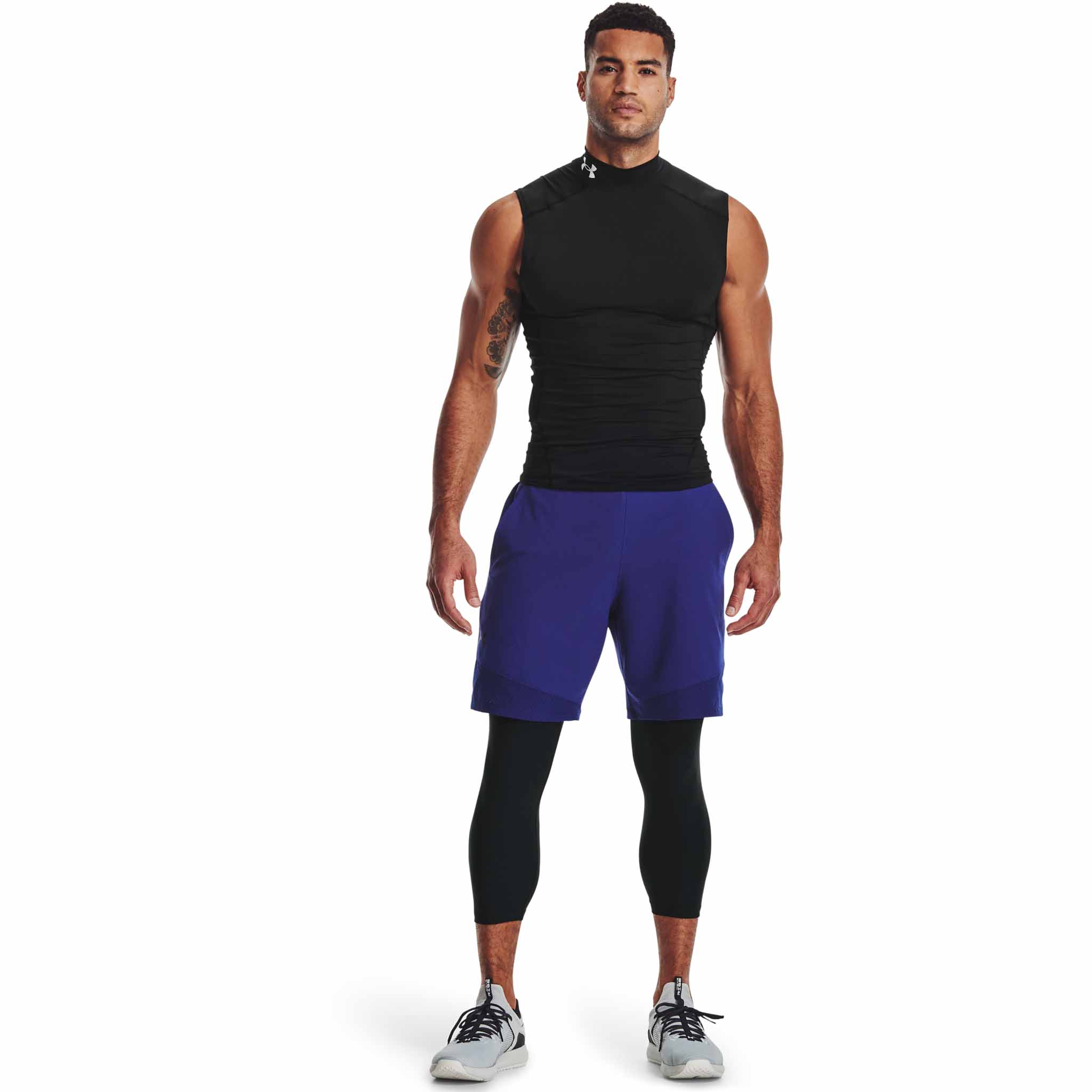 UA HeatGear Armour Leggings 3/4 pantalons de compression pour homme - Image 3