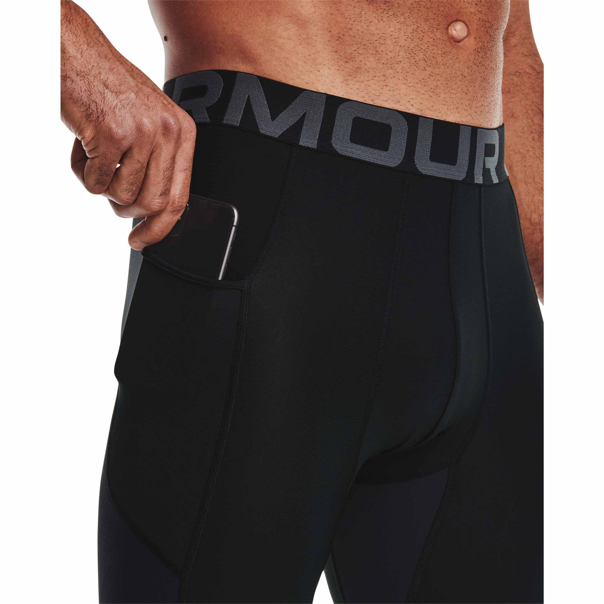 UA HeatGear Armour Leggings 3/4 pantalons de compression pour homme - Image 5
