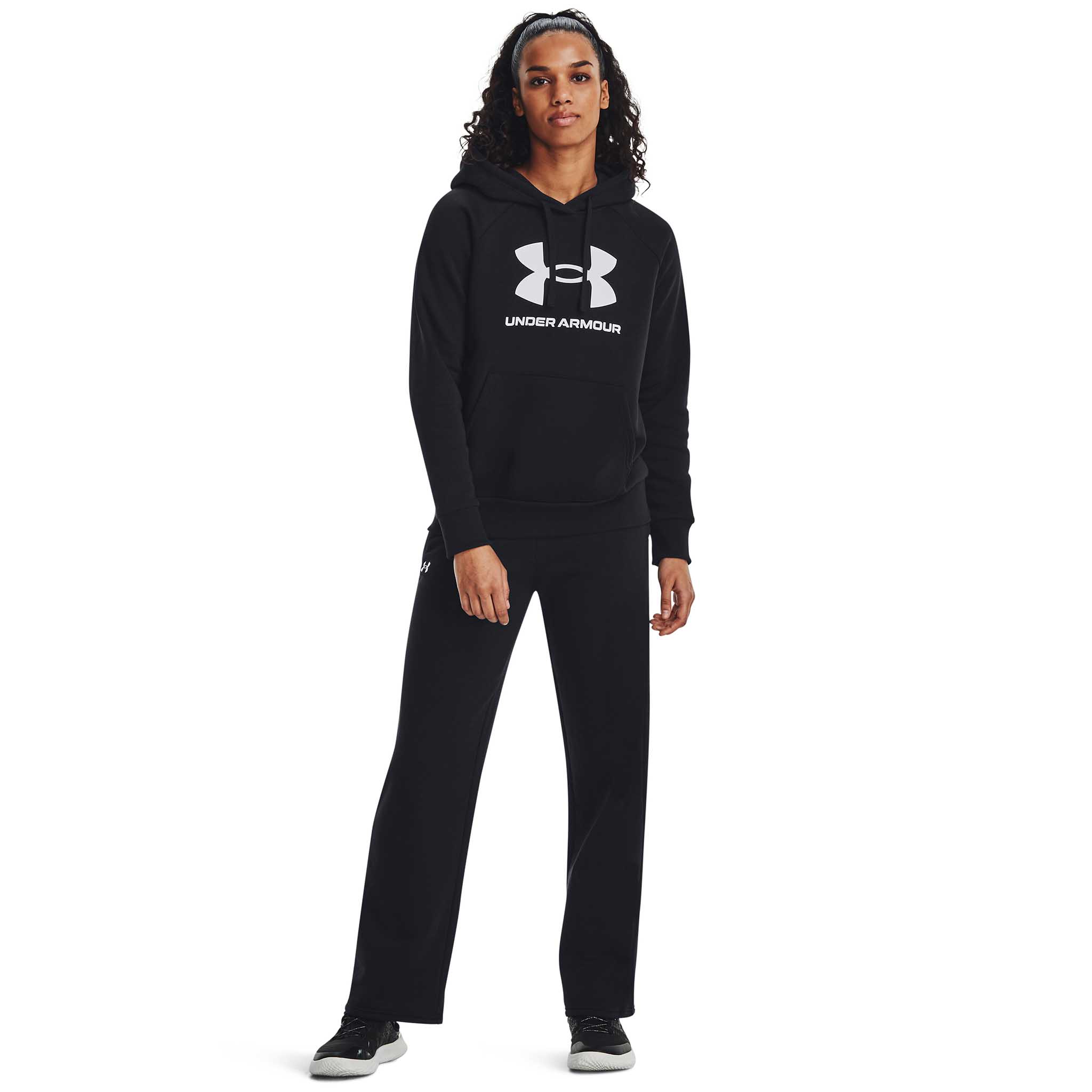 UA Rival Fleece Big Logo Hoodie chandail en molleton à capuche femme - Image 10