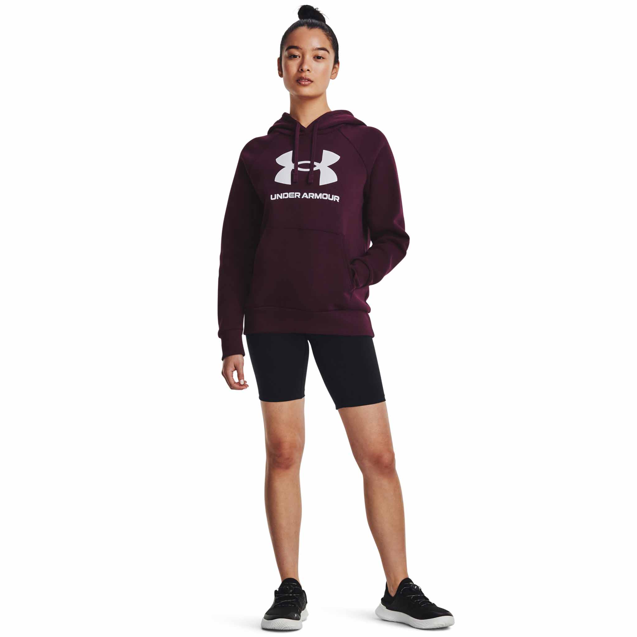 UA Rival Fleece Big Logo Hoodie chandail en molleton à capuche femme - Image 6