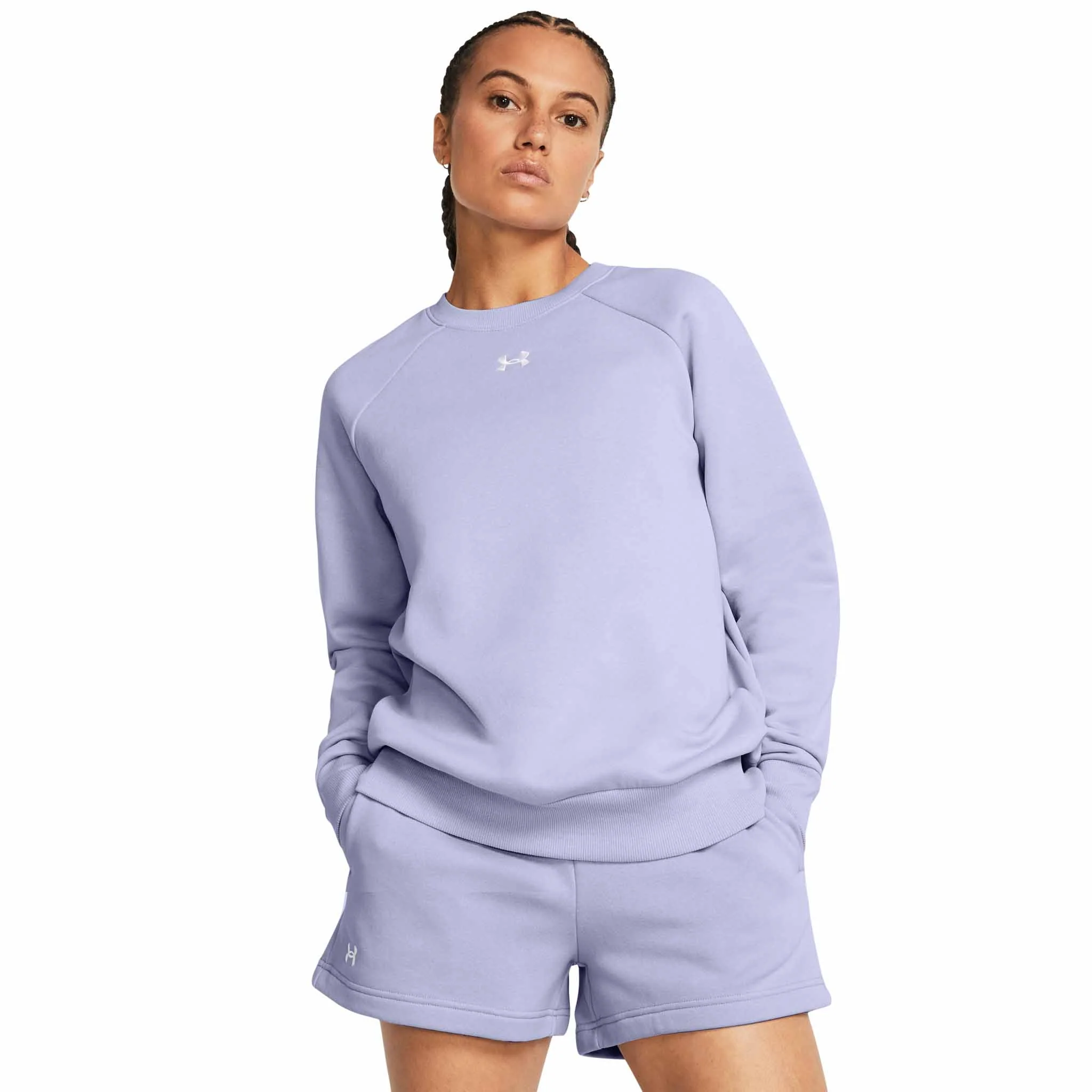 UA Rival Fleece Crew chandail en molleton femme