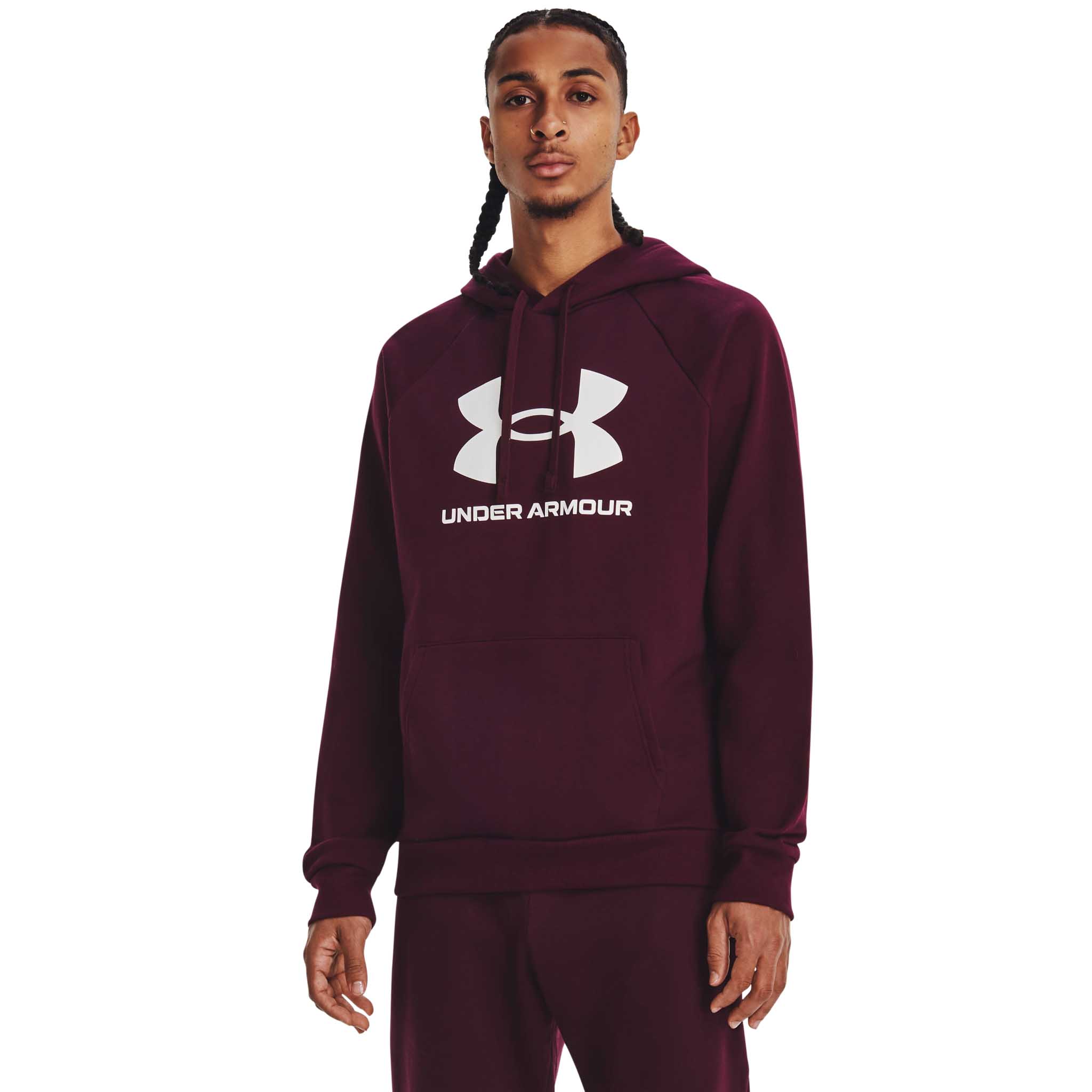 UA Rival Fleece Logo Hoodie sweatshirt à capuchon pour homme - Image 5