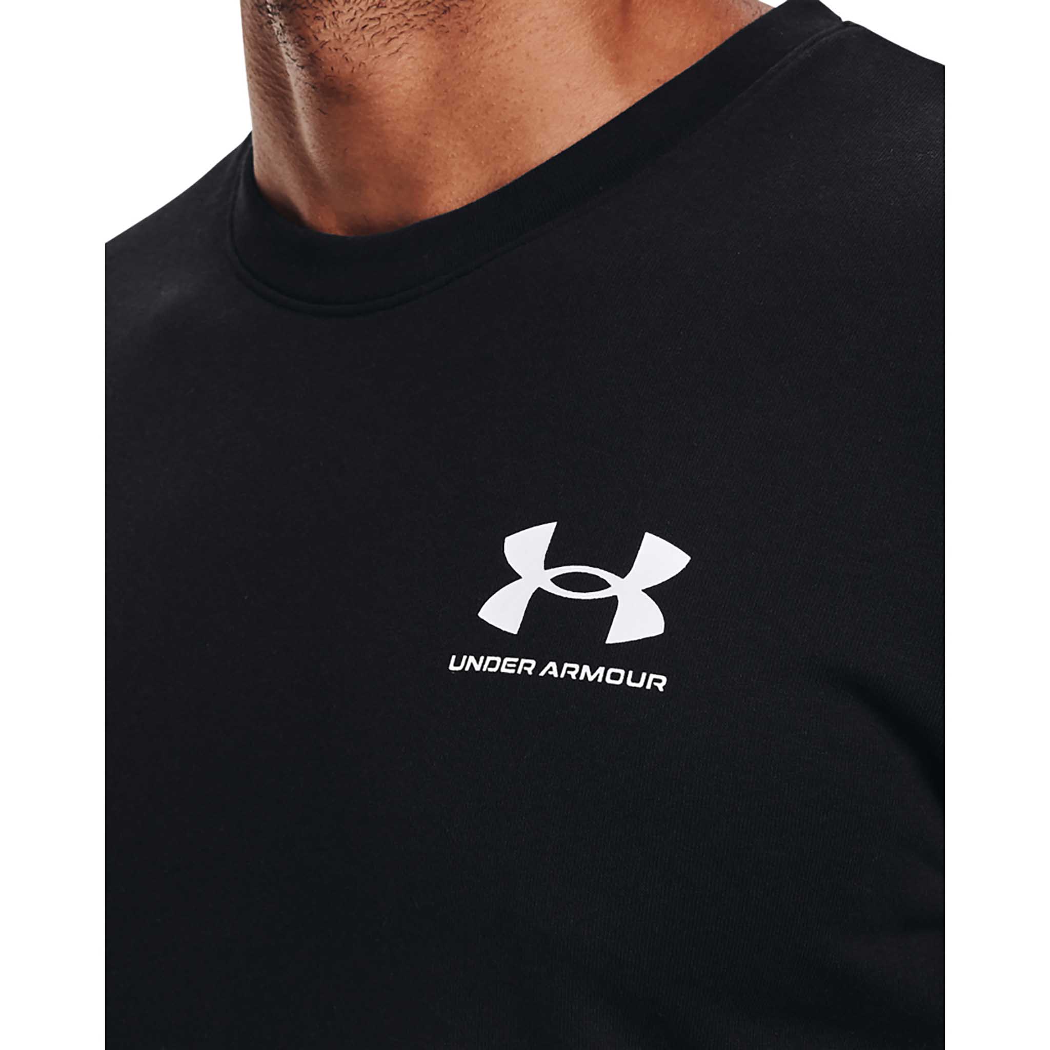 UA Rival haut à col rond en tissu bouclette pour homme - Image 4