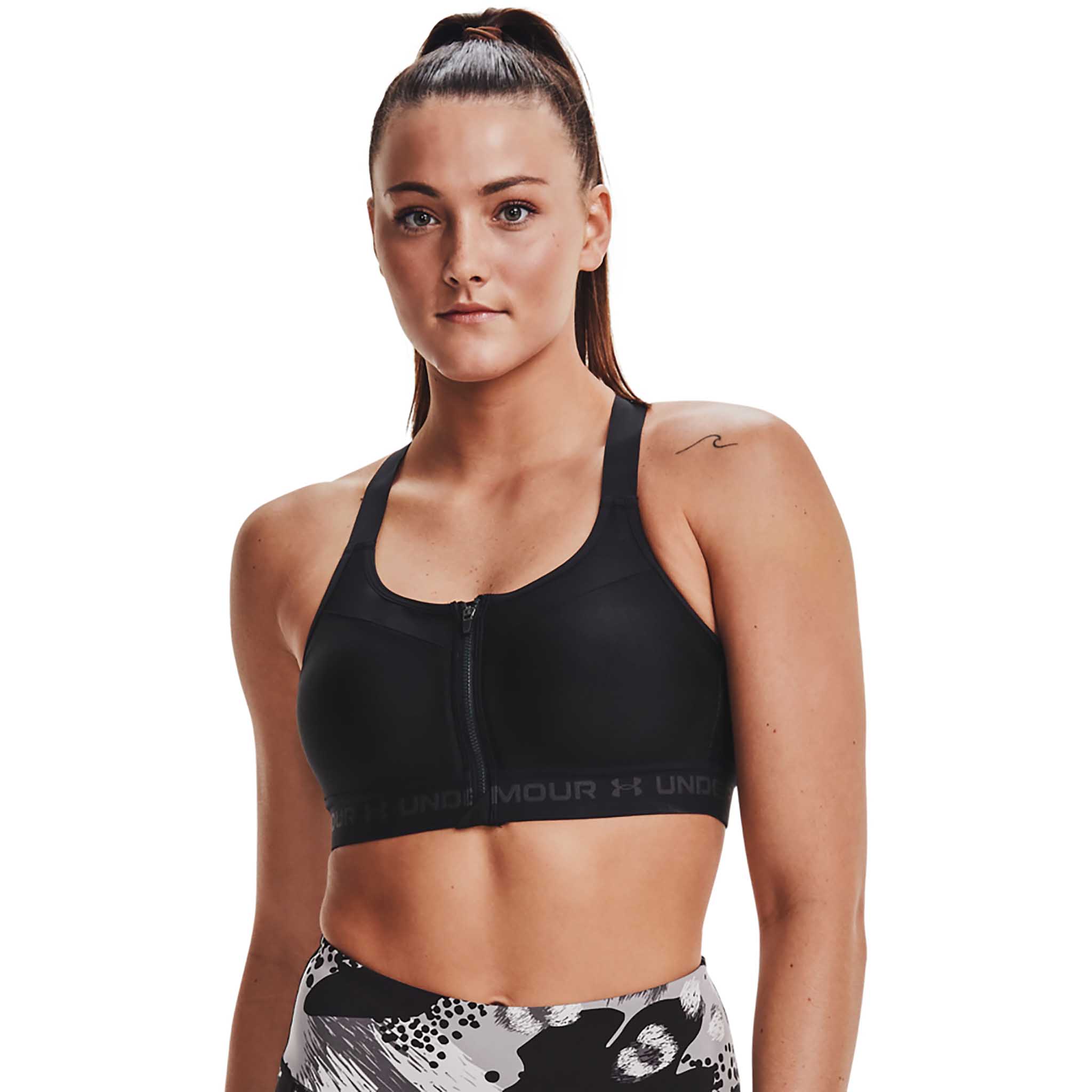 UA Soutien-gorge sport Armour High Crossback Zip pour femme