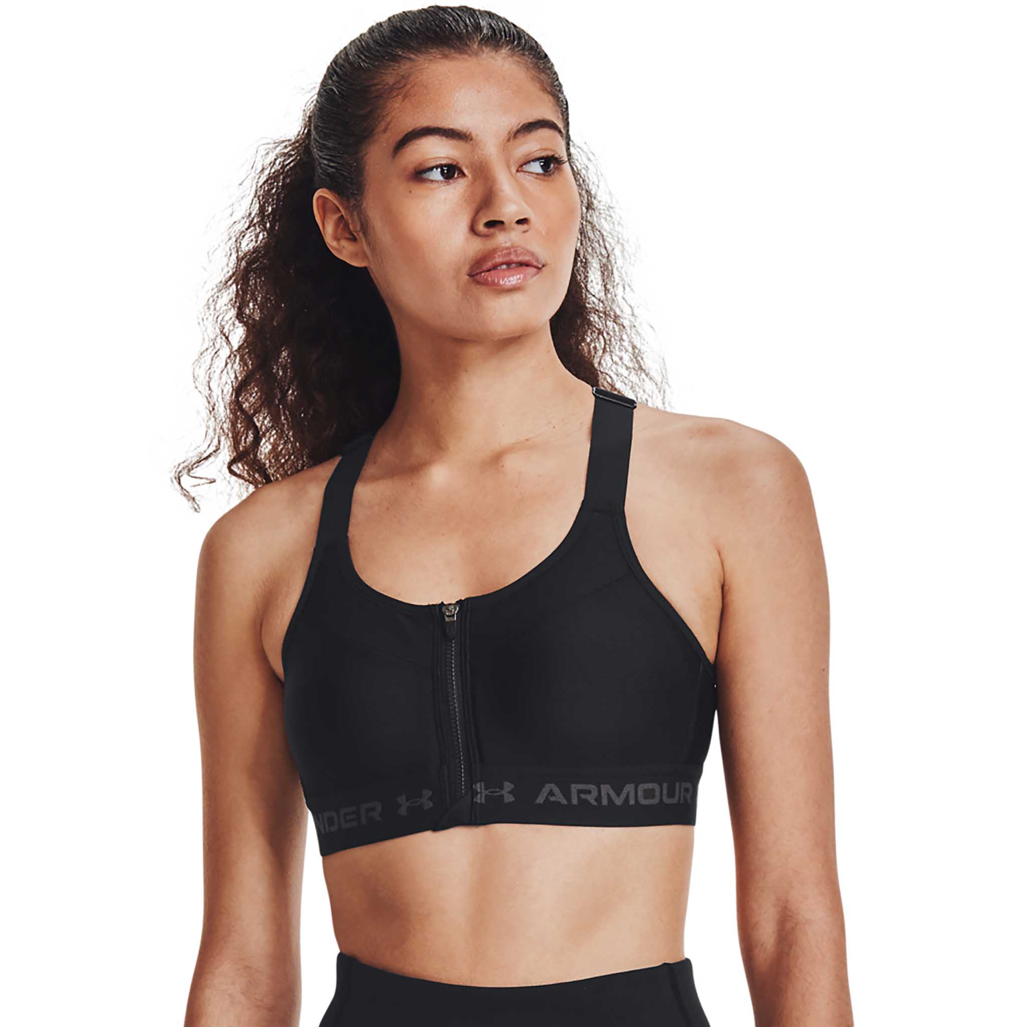 UA Soutien-gorge sport Armour High Crossback Zip pour femme - Image 2