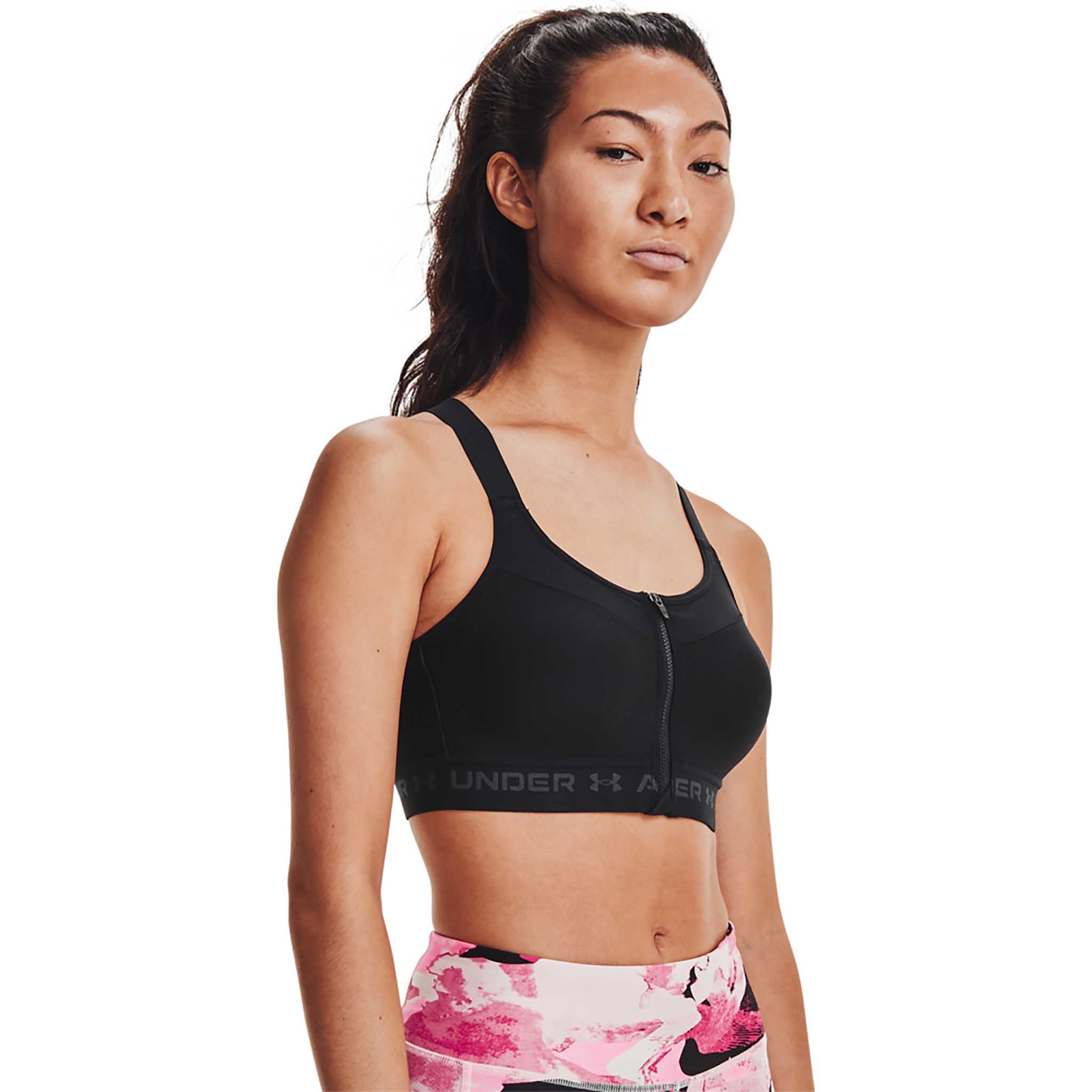 UA Soutien-gorge sport Armour High Crossback Zip pour femme - Image 3