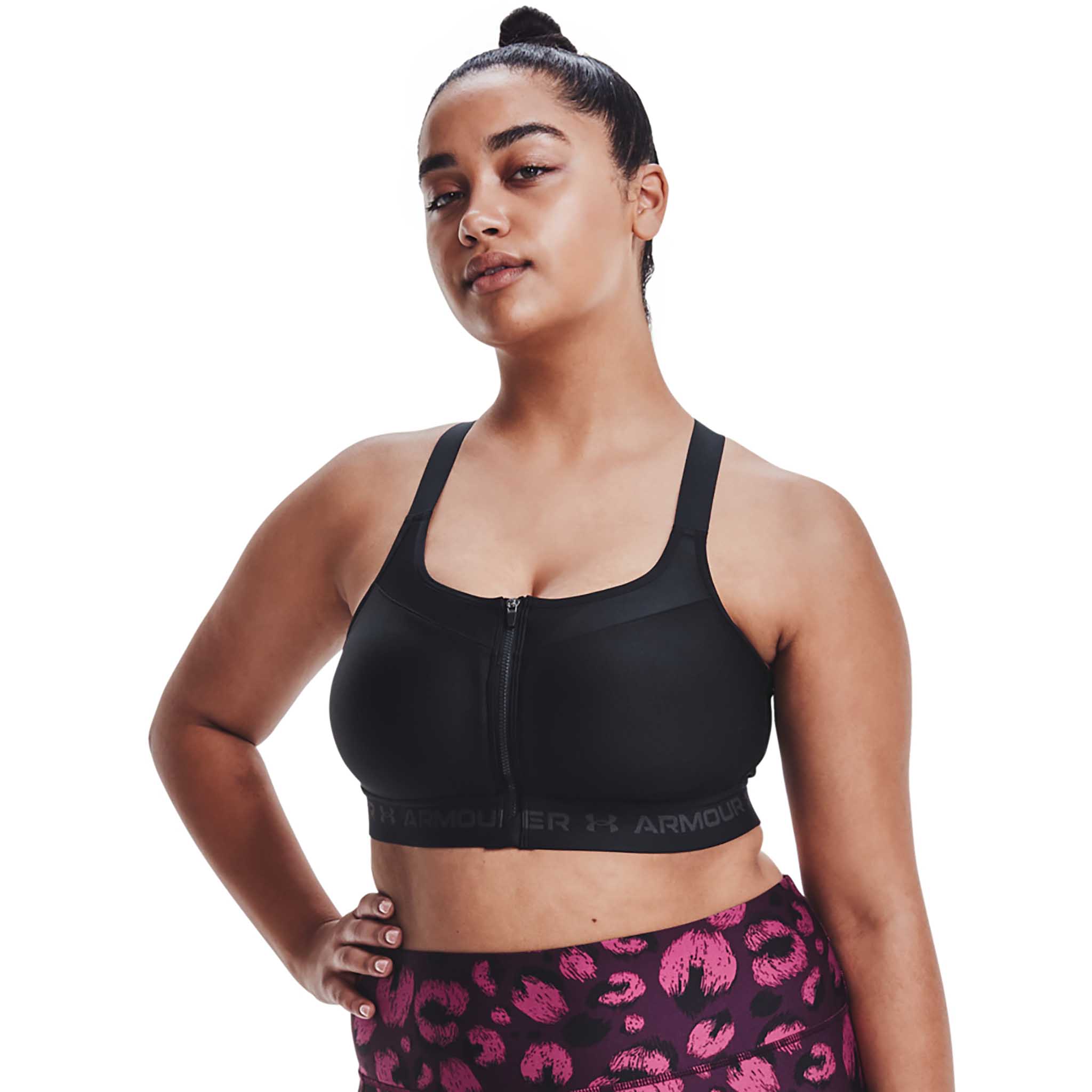 UA Soutien-gorge sport Armour High Crossback Zip pour femme - Image 4
