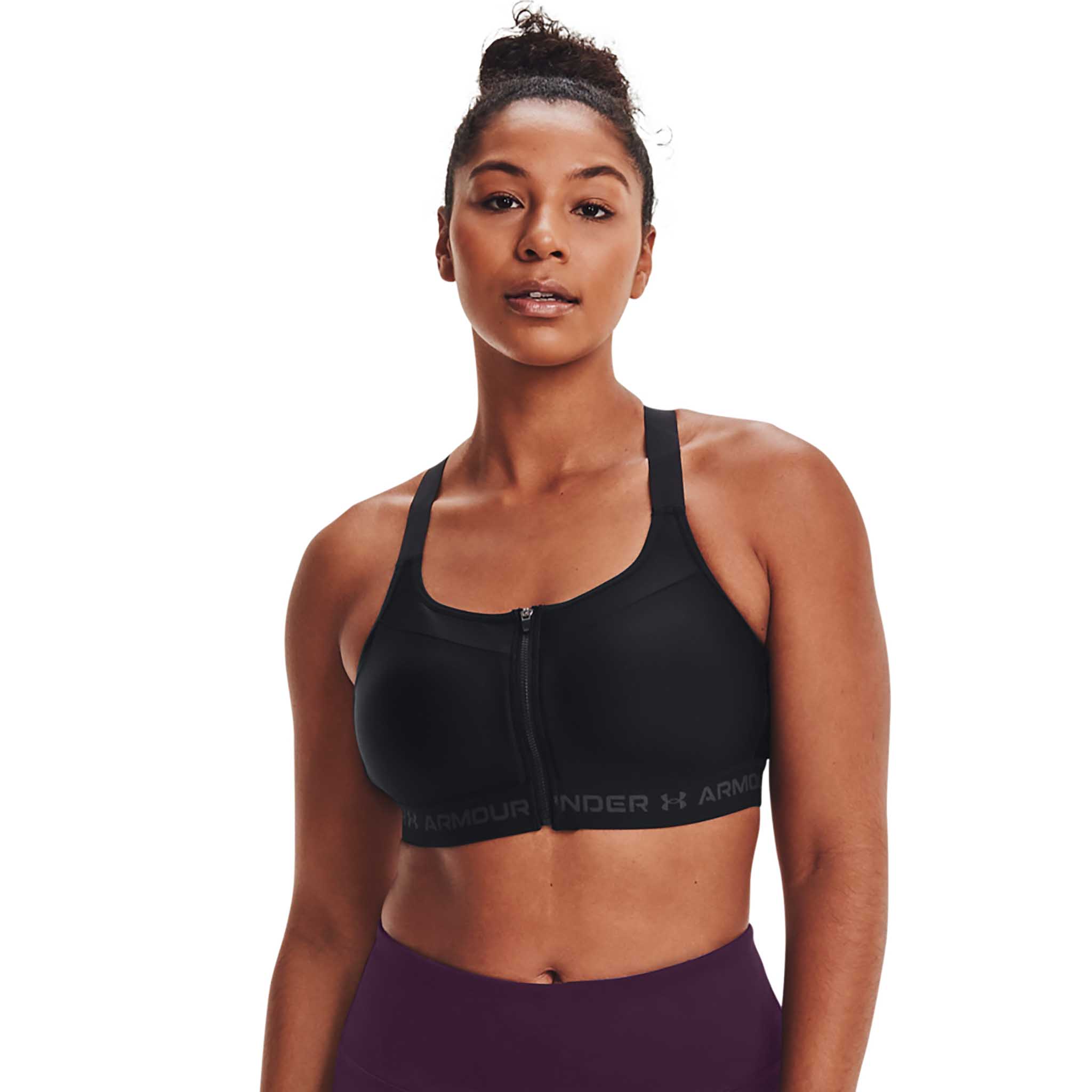 UA Soutien-gorge sport Armour High Crossback Zip pour femme - Image 5