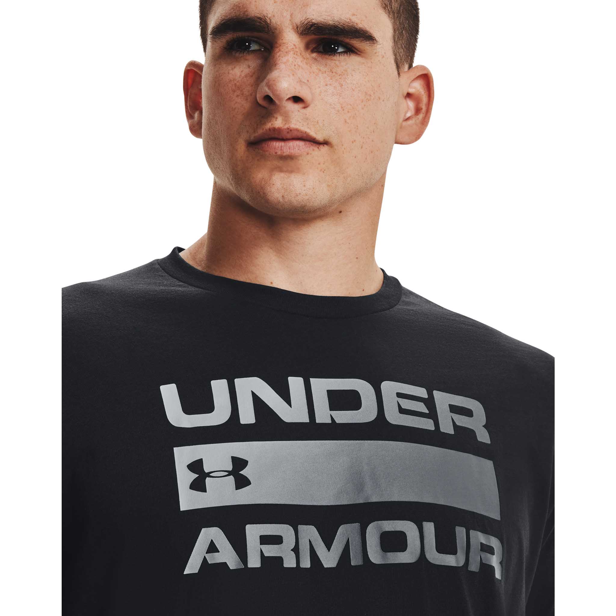 UA Team Issue - Haut à manches courtes avec inscription pour homme - Image 3