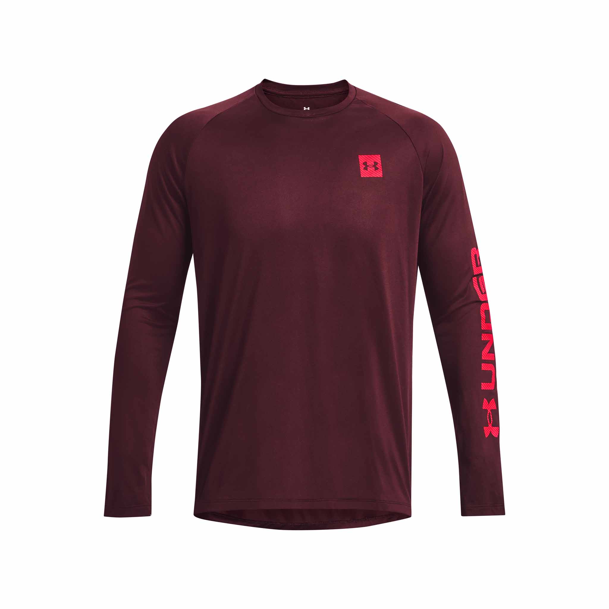 UA Tech Print Fill t-shirt sport à manches longues pour homme - Image 2