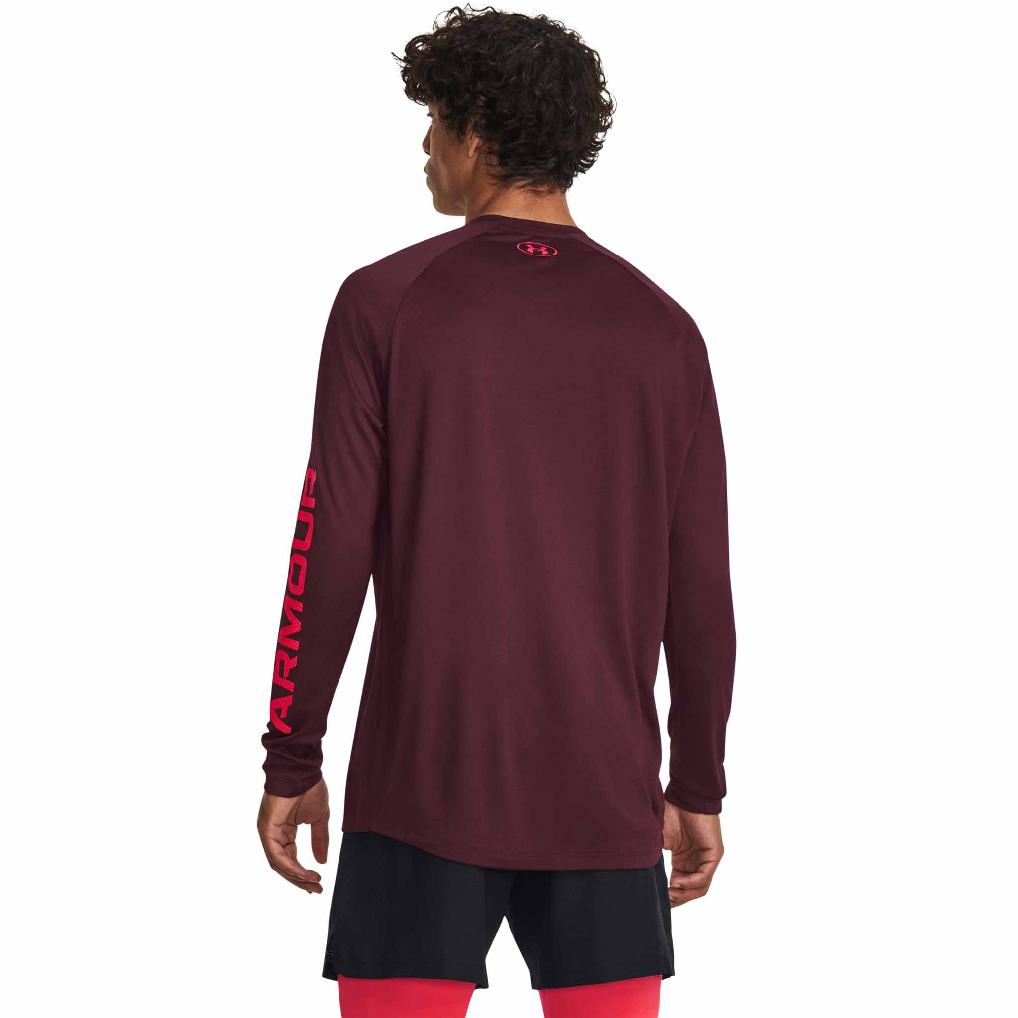 UA Tech Print Fill t-shirt sport à manches longues pour homme - Image 3