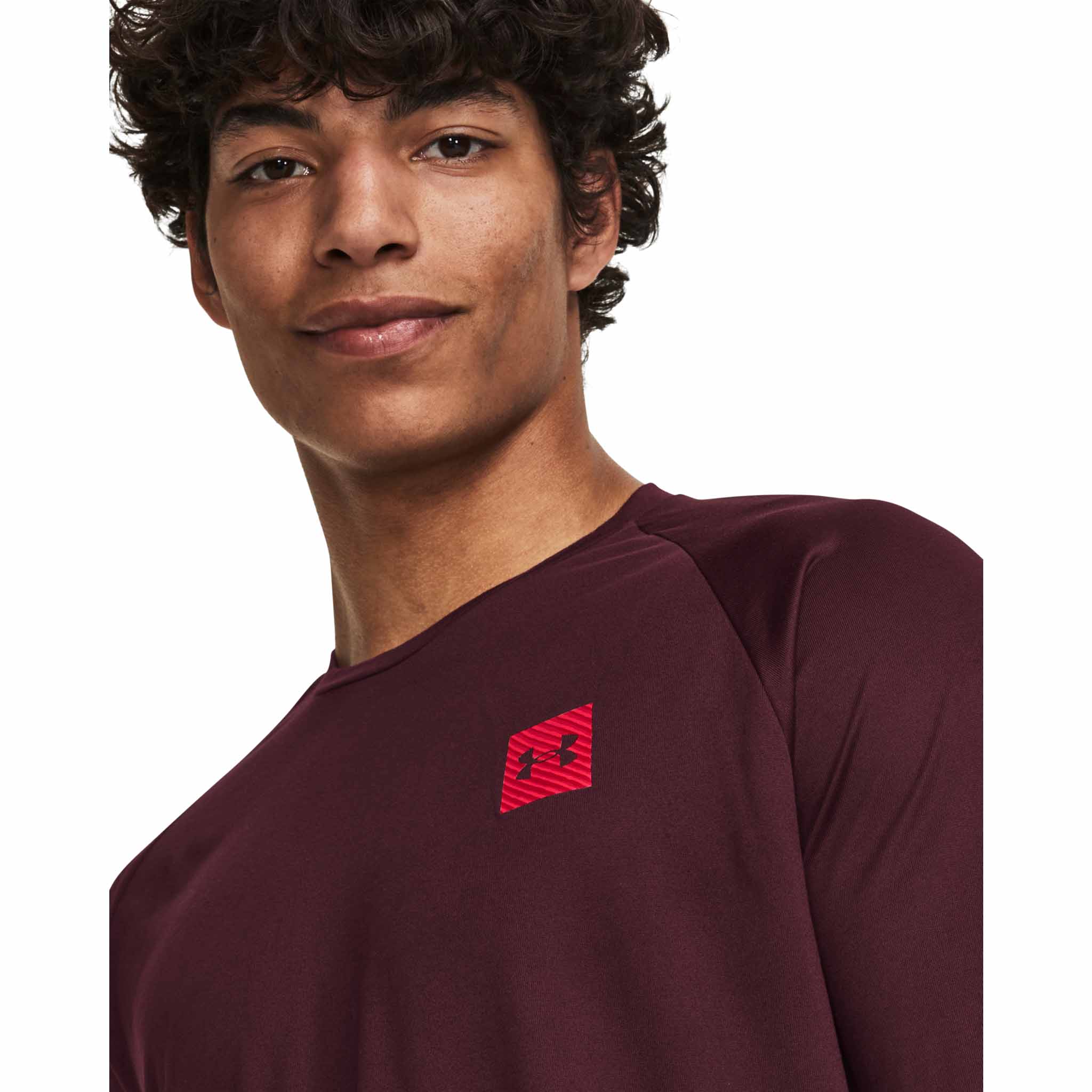 UA Tech Print Fill t-shirt sport à manches longues pour homme - Image 4