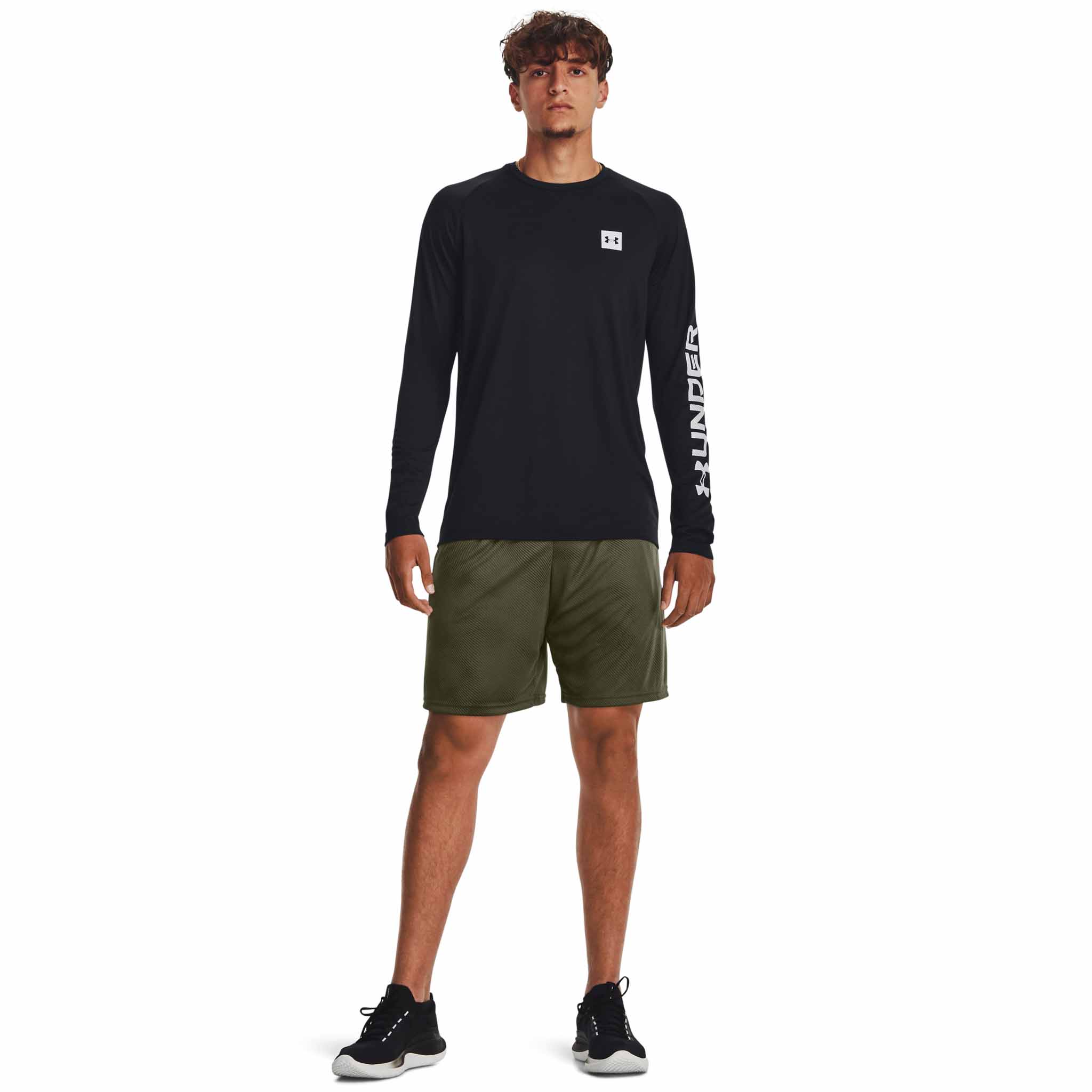 UA Tech Print Fill t-shirt sport à manches longues pour homme - Image 9