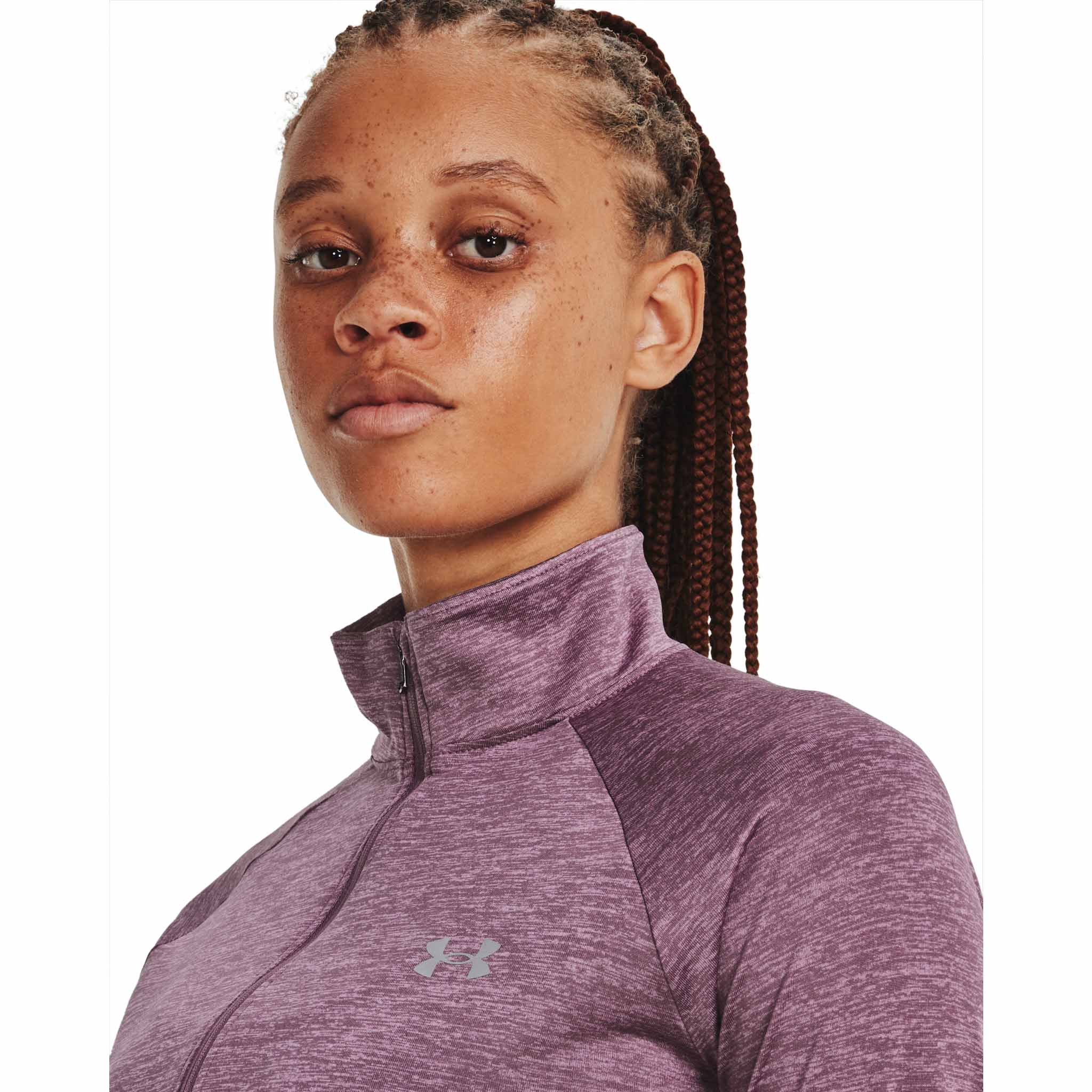 UA Tech Twist Half Zip chandail de course à pied pour femme - Image 3