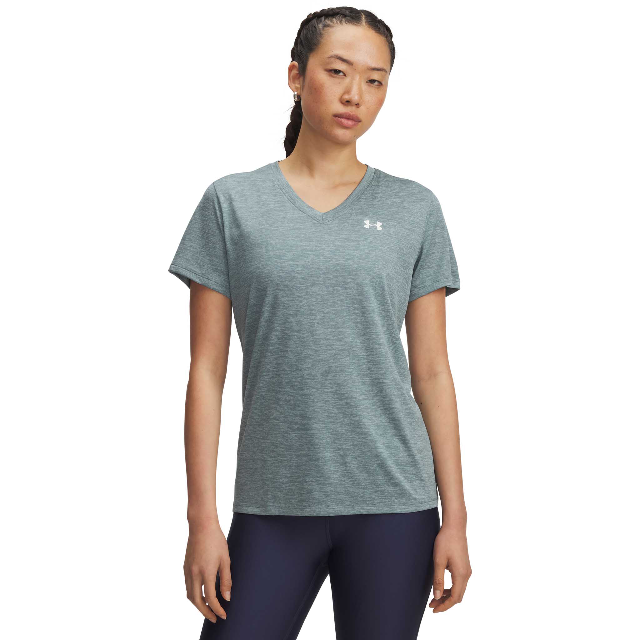 UA Tech Twist T-shirt col en V pour femme - Image 13