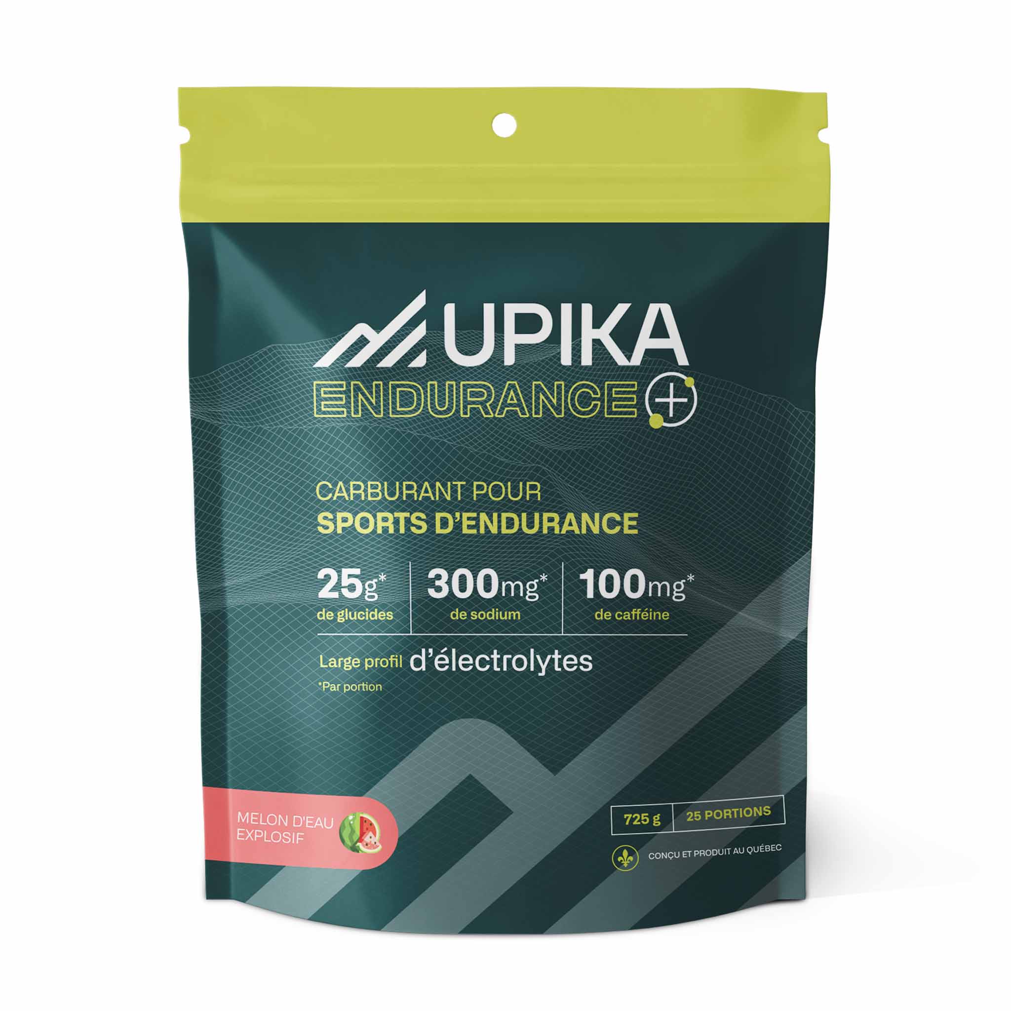 Upika Endurance+ carburant caféiné pour sport d'endurance - 25 portions